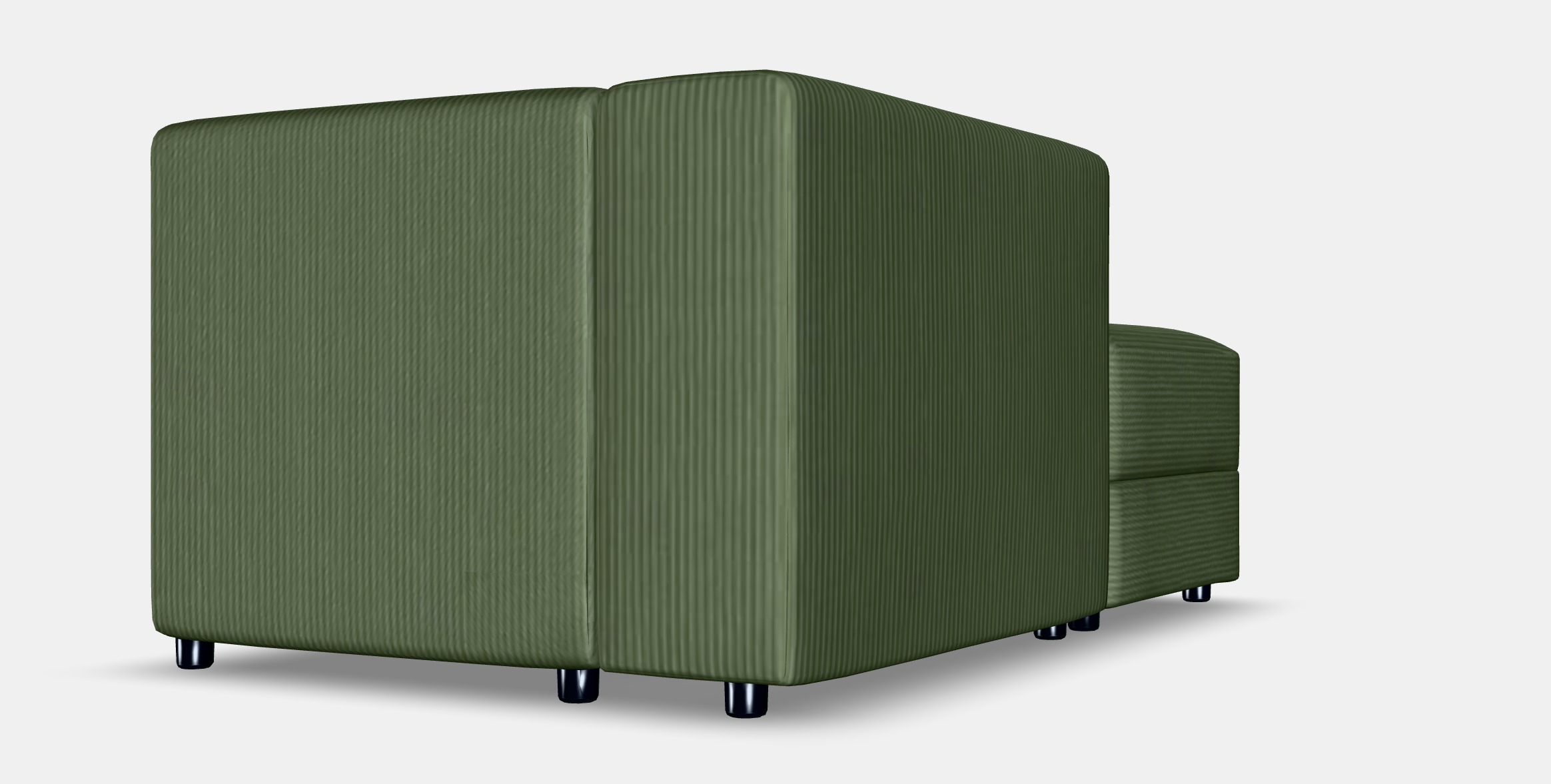 JATTEBO Chaise longue module left 1 Low-poly 3D model_4