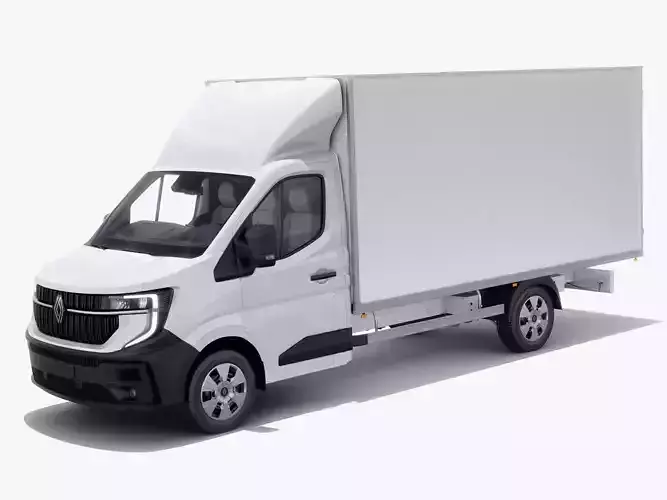 Renault Master Box Truck 2024 with interior 3D model
