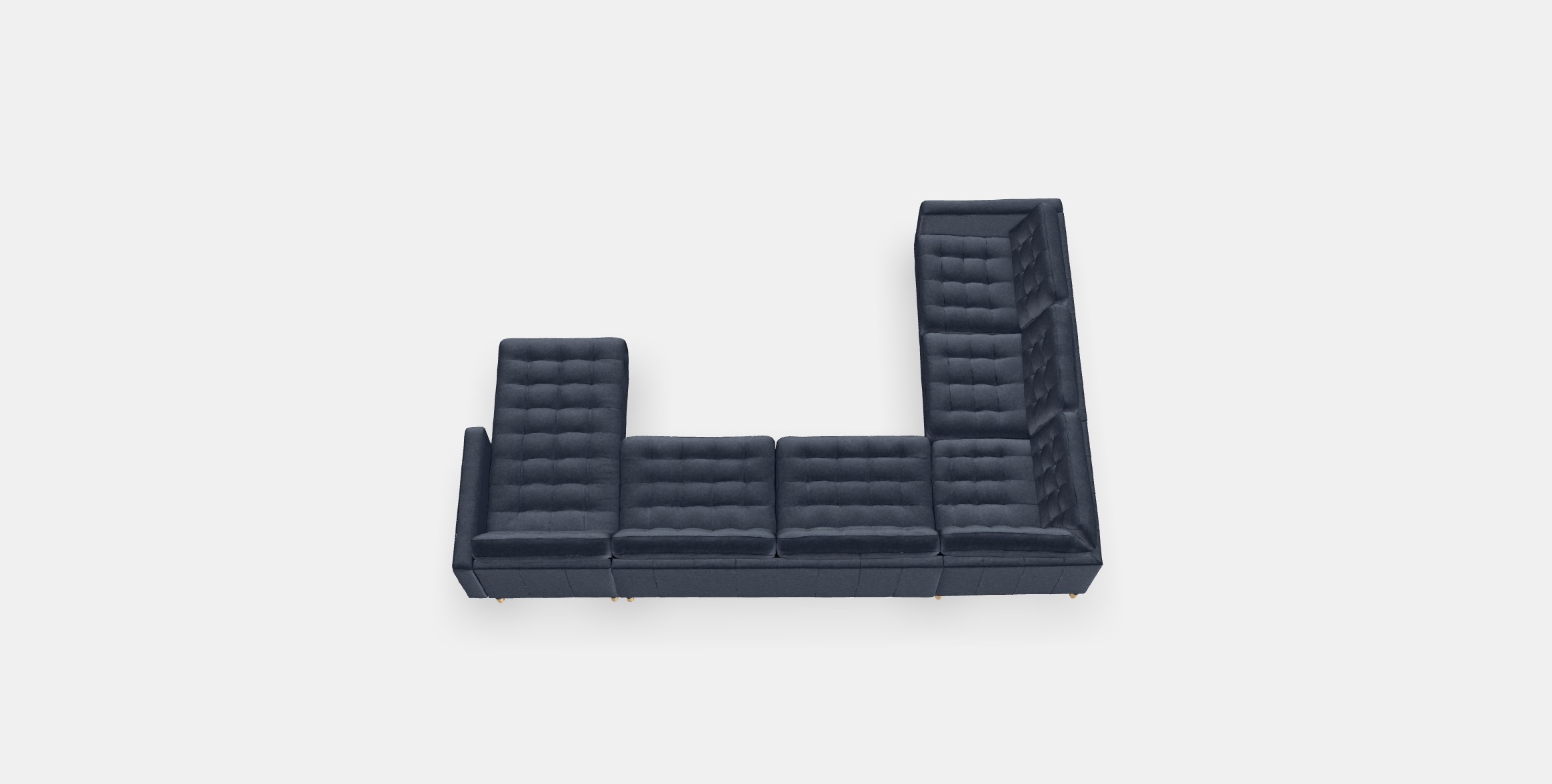 LANDSKRONA Corner sofa 6-seat 6 Low-poly 3D model_2