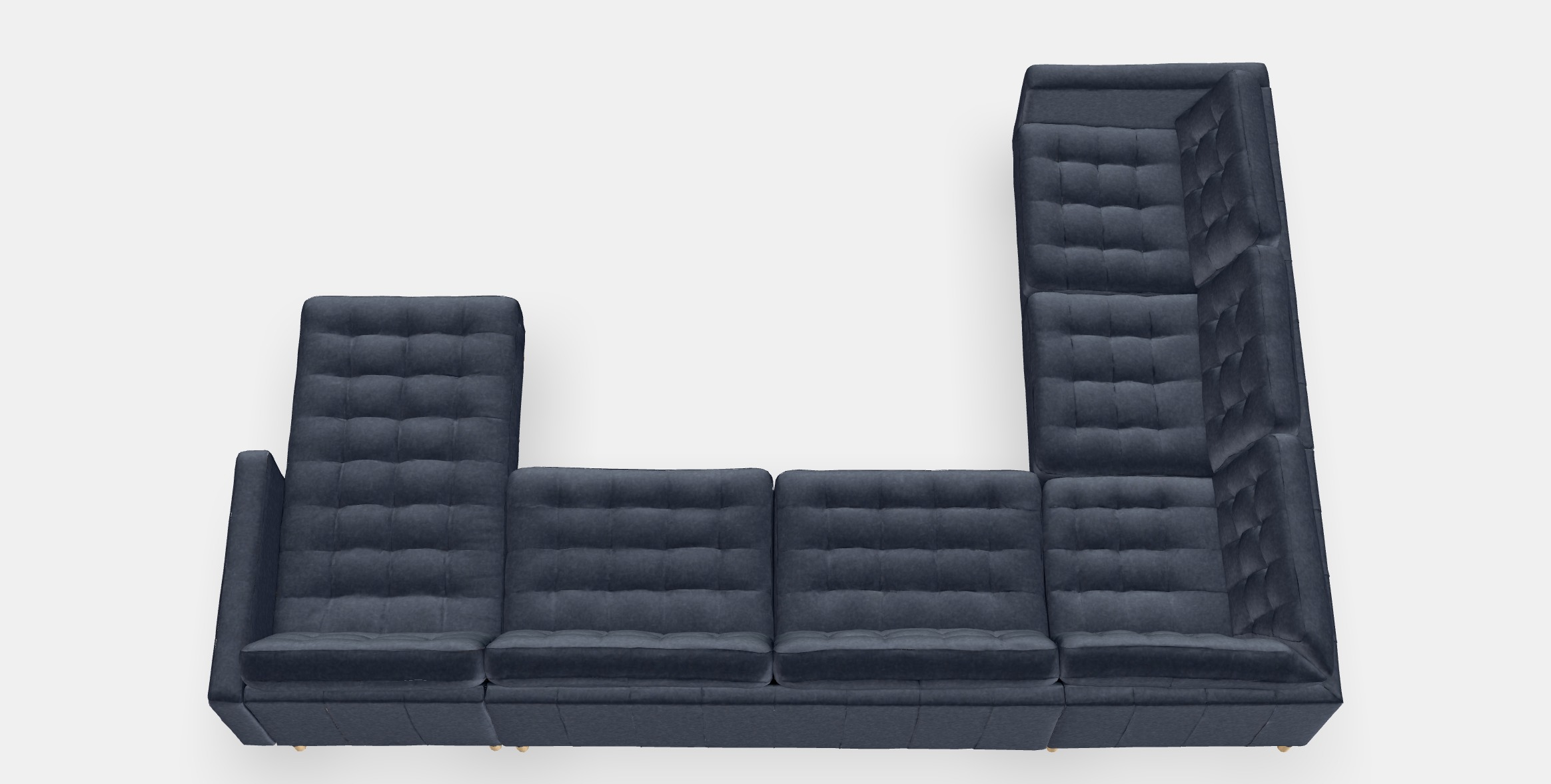 LANDSKRONA Corner sofa 6-seat 6 Low-poly 3D model_7