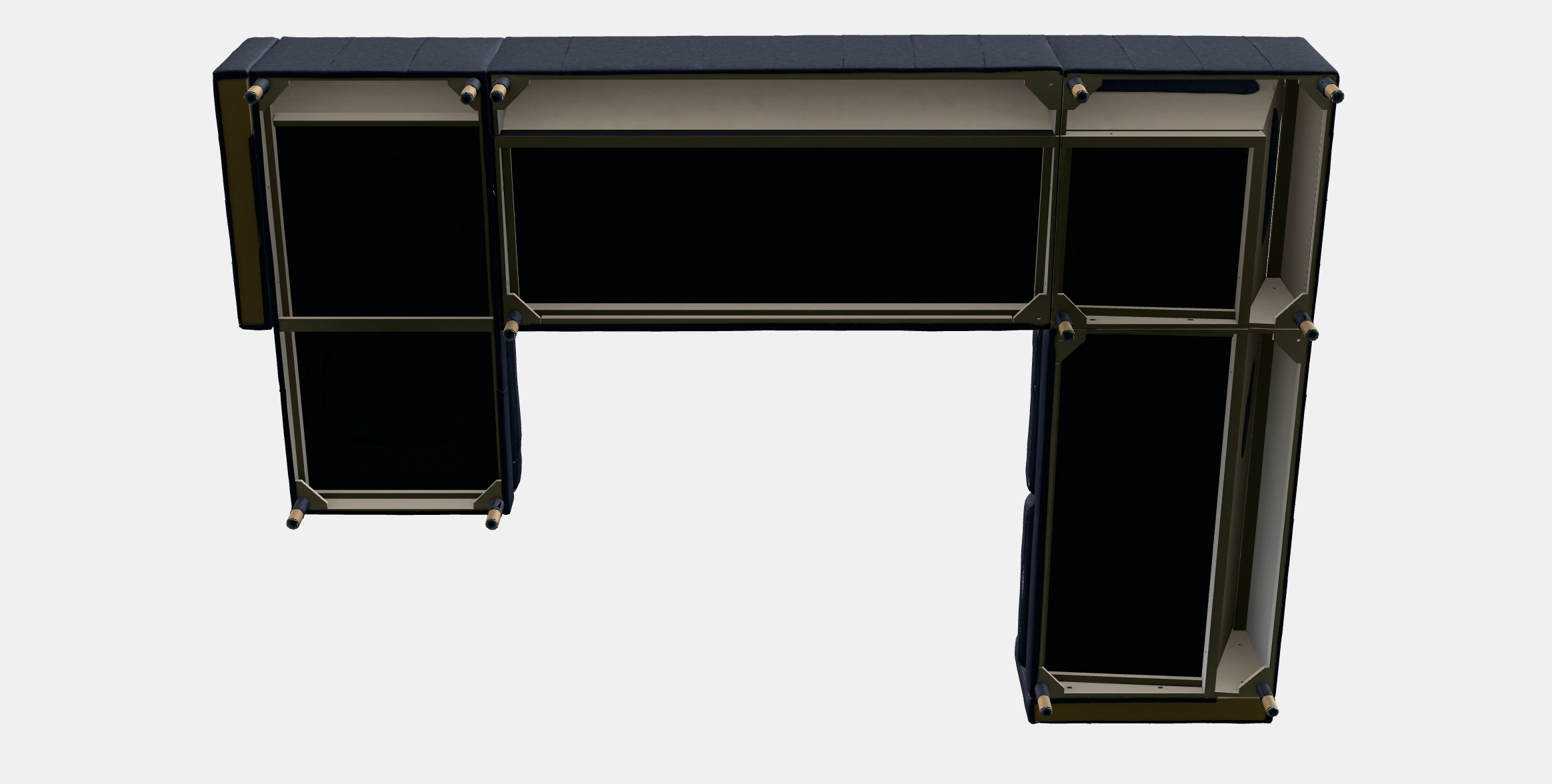 LANDSKRONA Corner sofa 6-seat 6 Low-poly 3D model_9