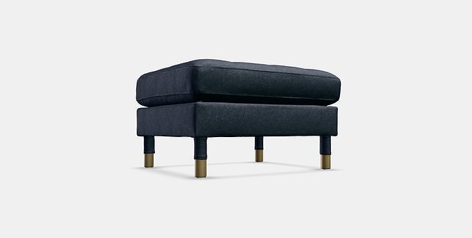 LANDSKRONA Footstool 7 Low-poly 3D model