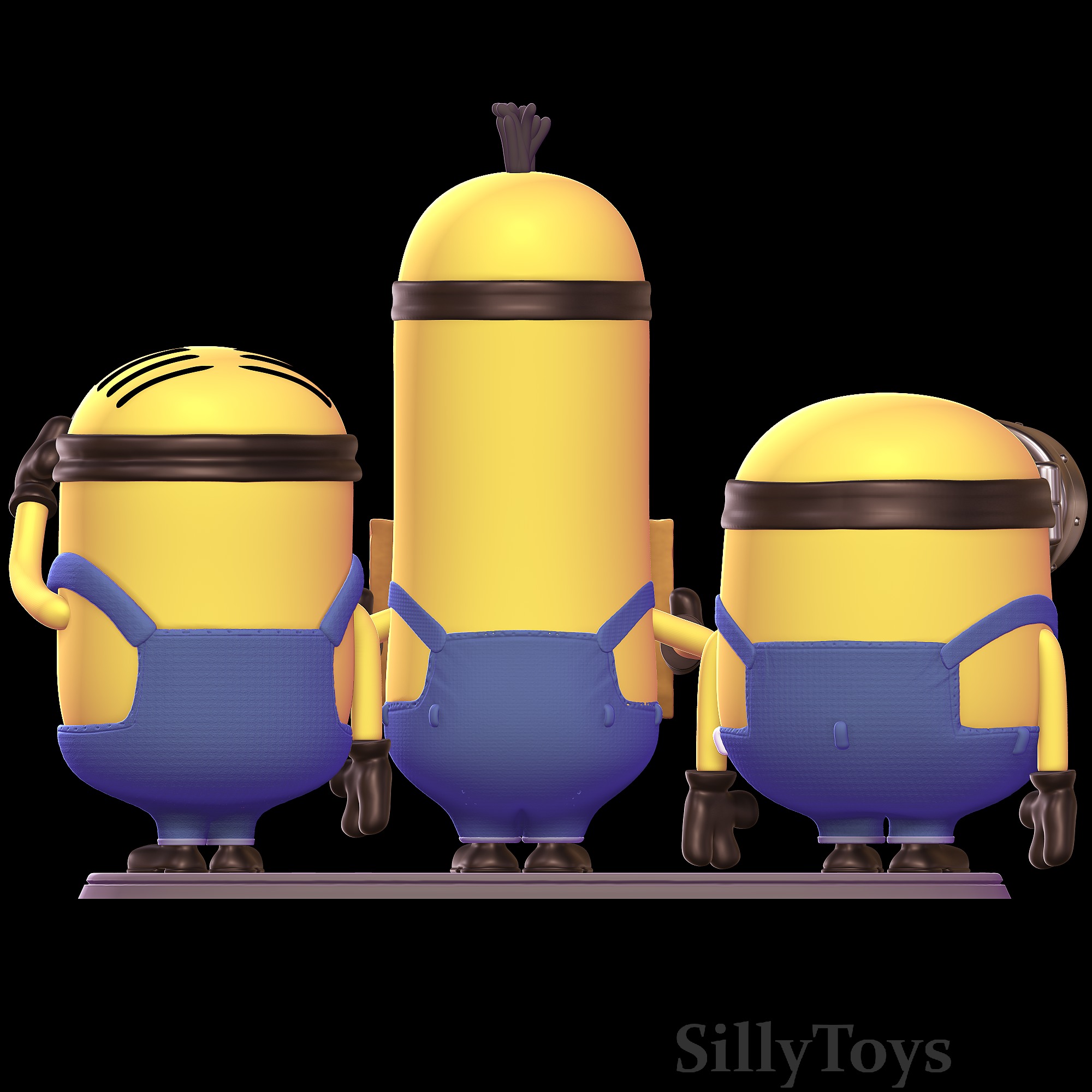 Minions Diorama 3D print model_2