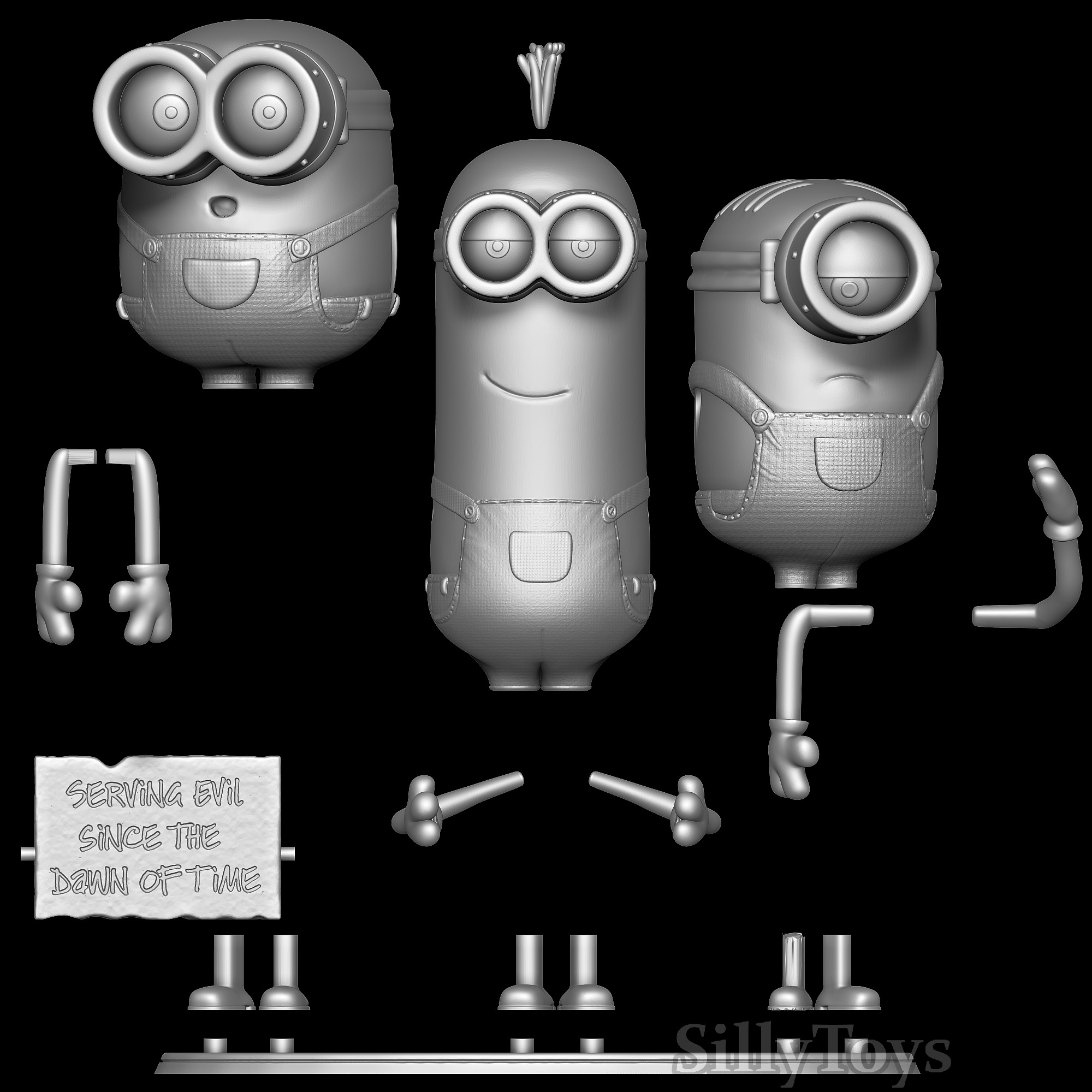 Minions Diorama 3D print model_5