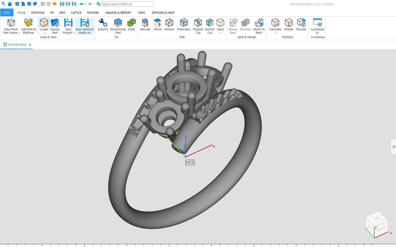 Bypass Ring Free 3D model_4