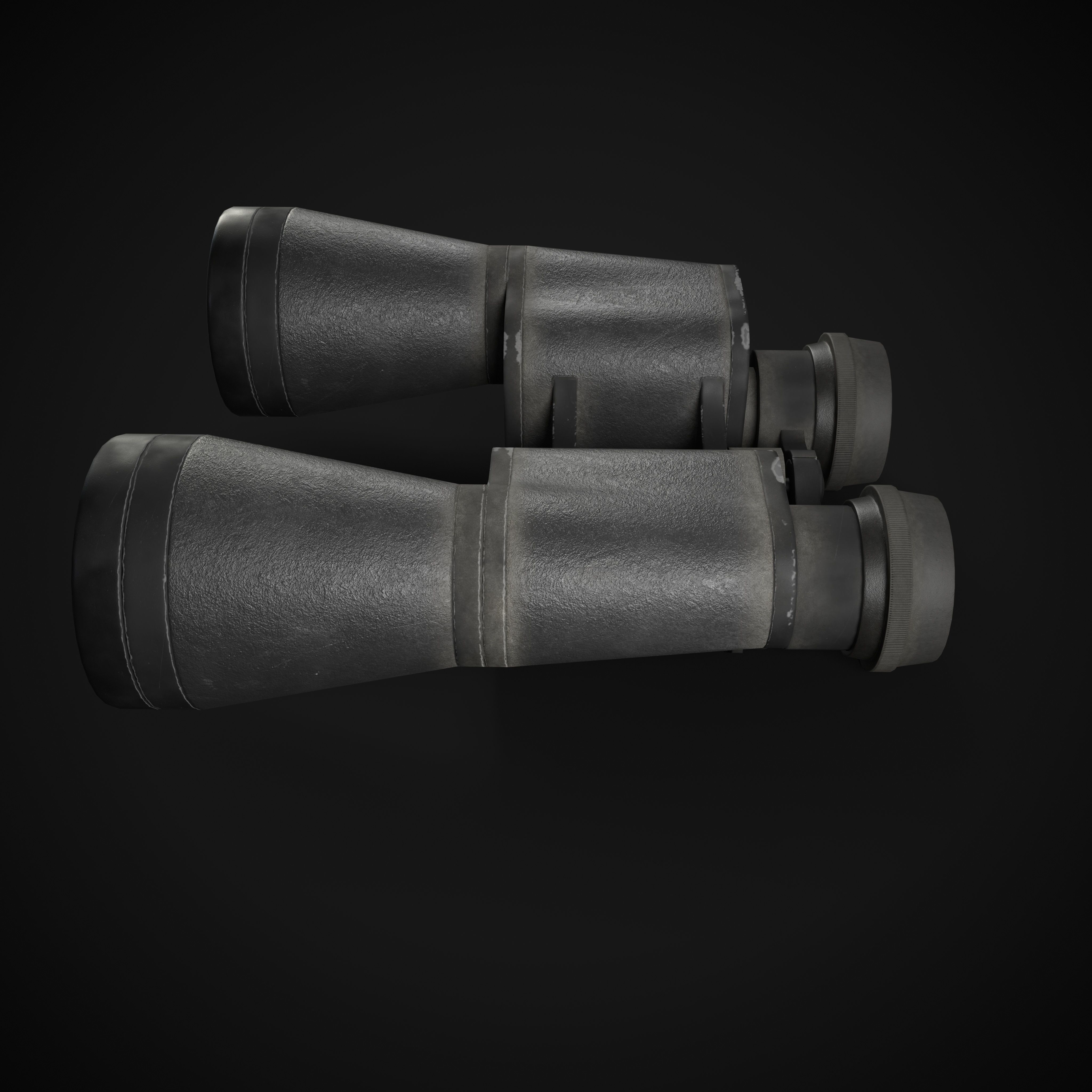 USSR Binoculars Low-poly 3D model_8