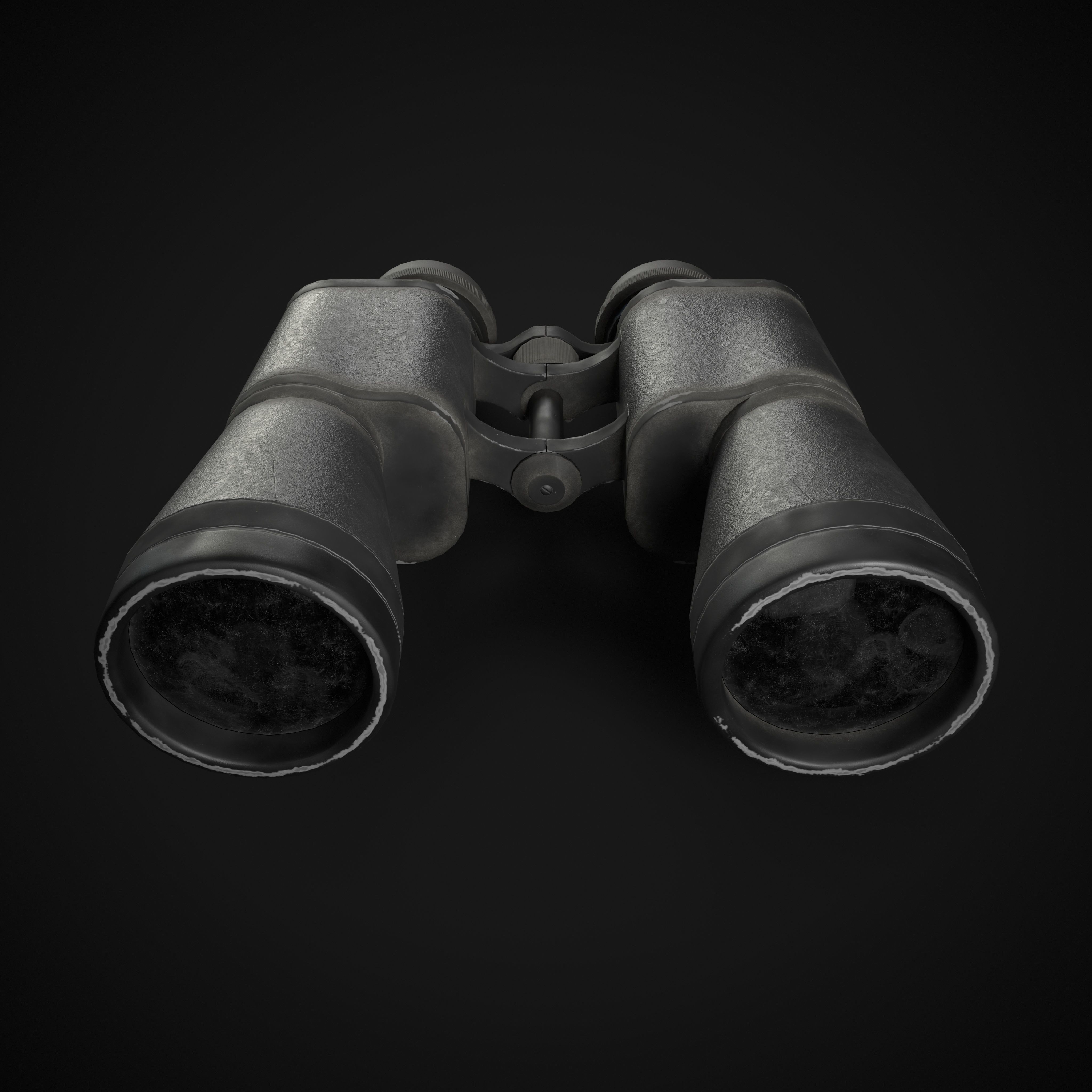 USSR Binoculars Low-poly 3D model_11