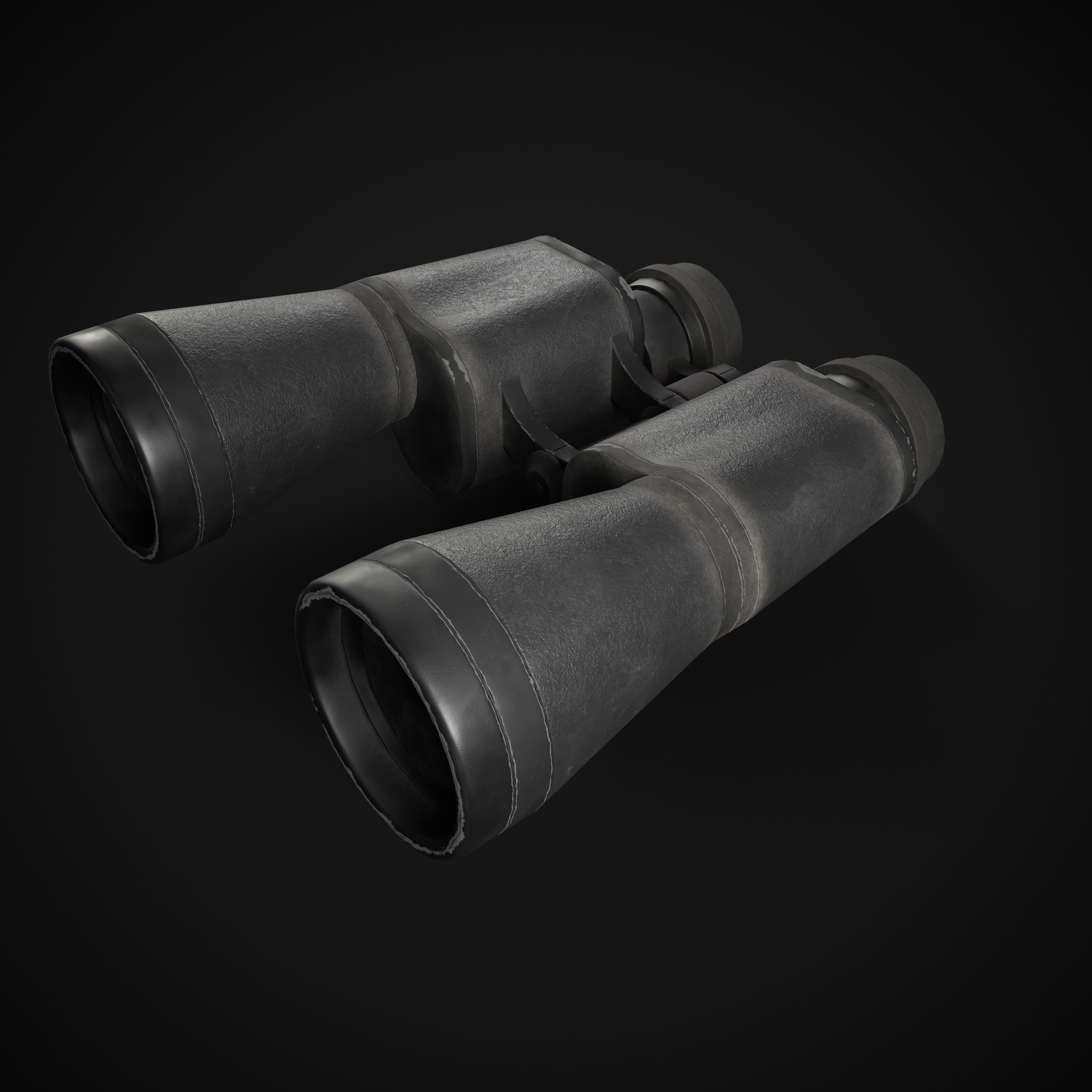 USSR Binoculars Low-poly 3D model_9