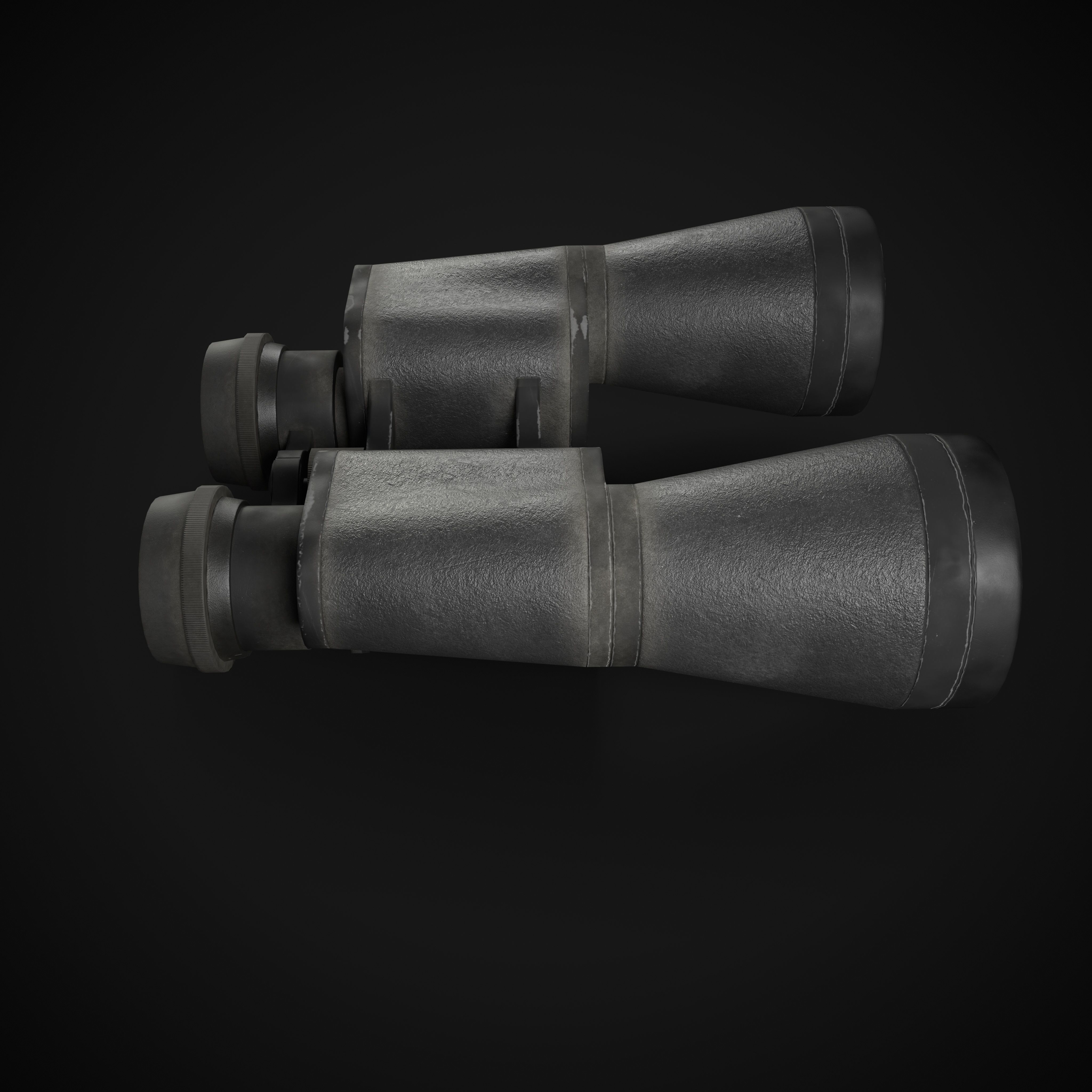USSR Binoculars Low-poly 3D model_14