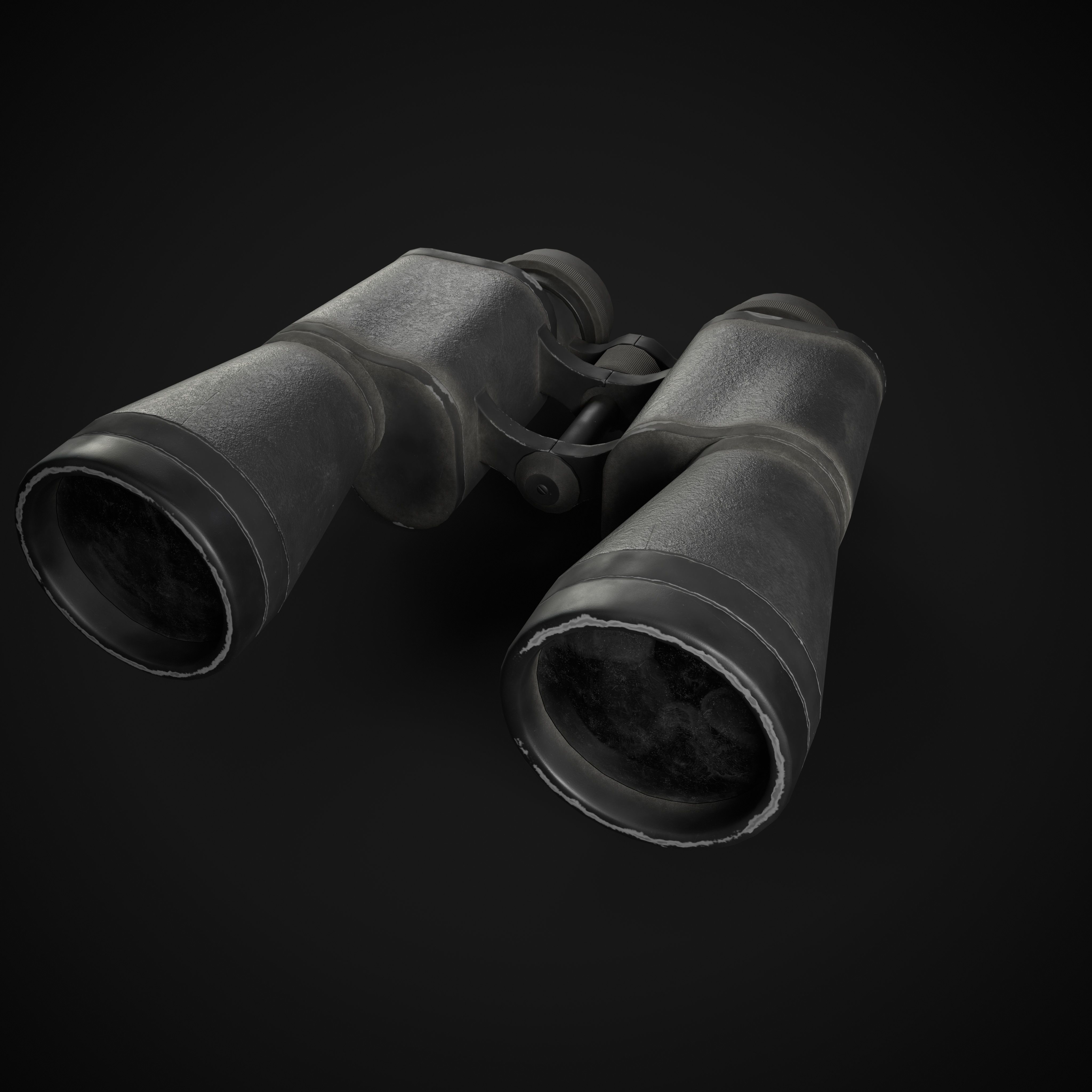 USSR Binoculars Low-poly 3D model_10