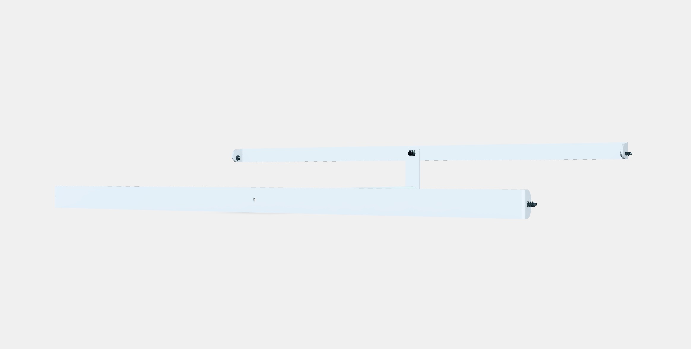 HJALPA Clothes rail 1 Low-poly 3D model_6