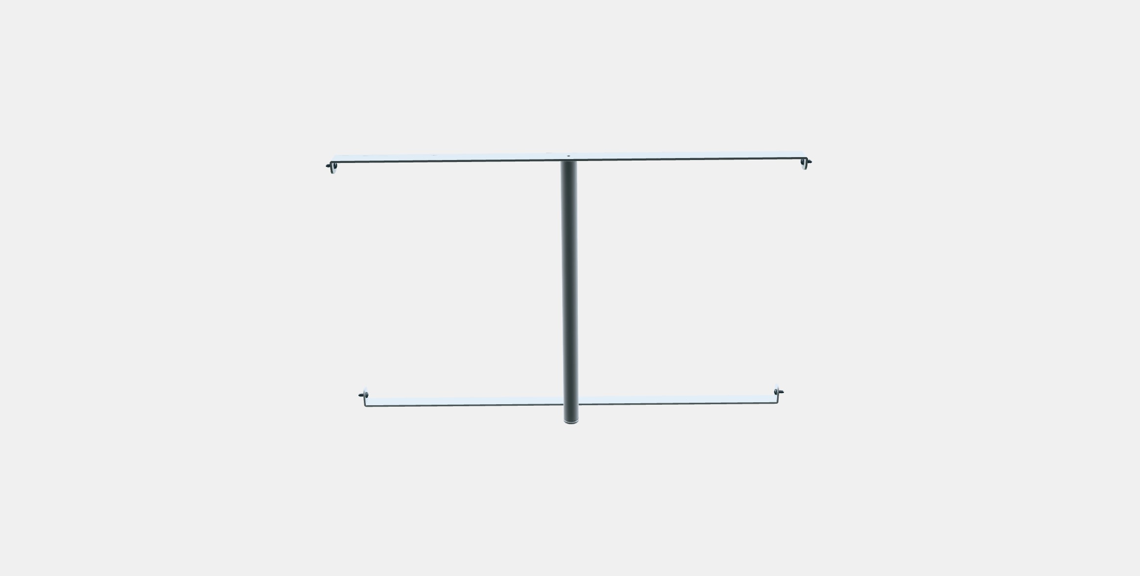 HJALPA Clothes rail 1 Low-poly 3D model_7