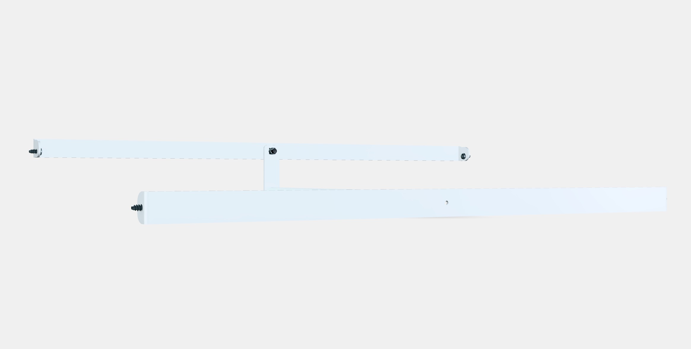 HJALPA Clothes rail 1 Low-poly 3D model_2