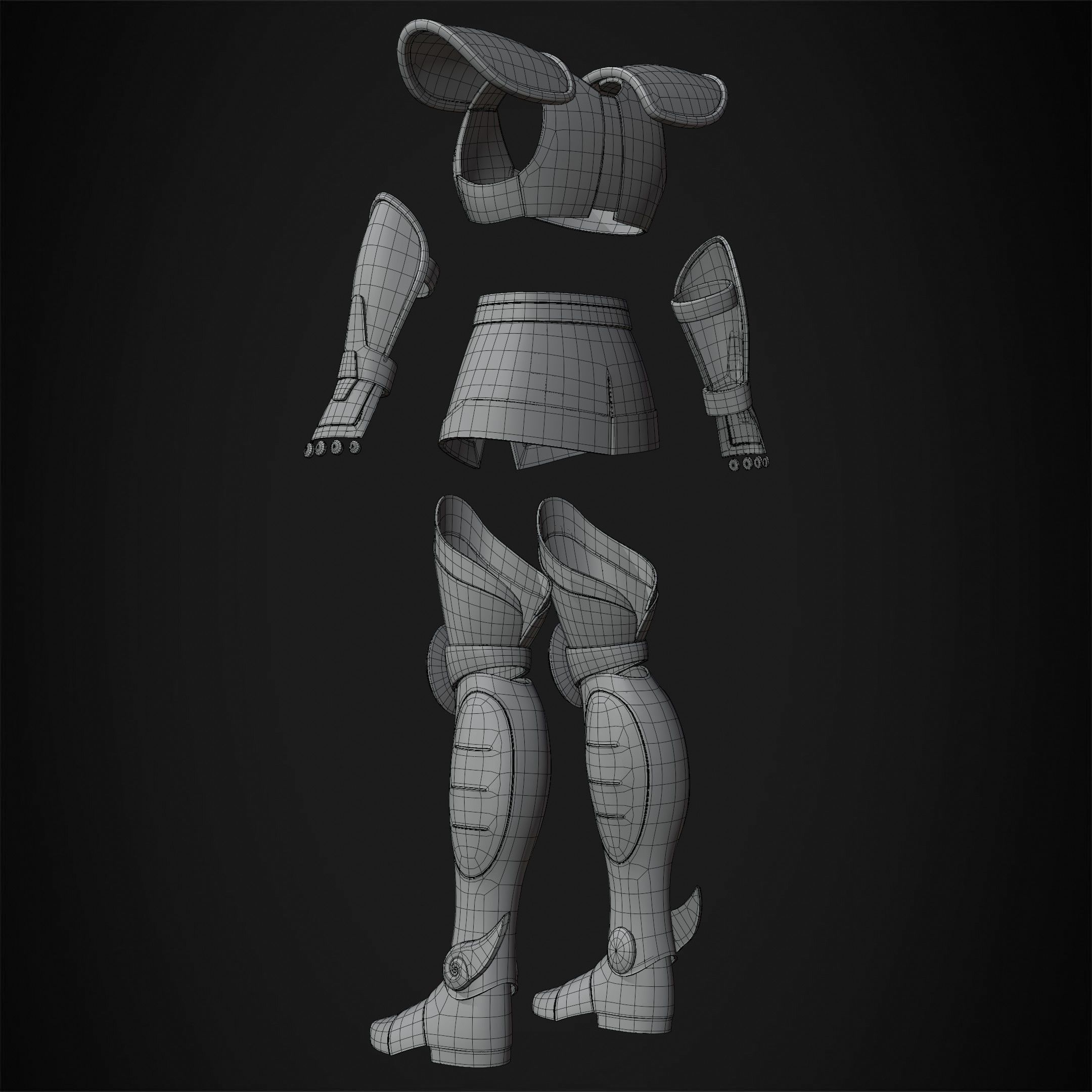 Saint Seiya Pegasus Seiya Armor for Cosplay 3D print model_17