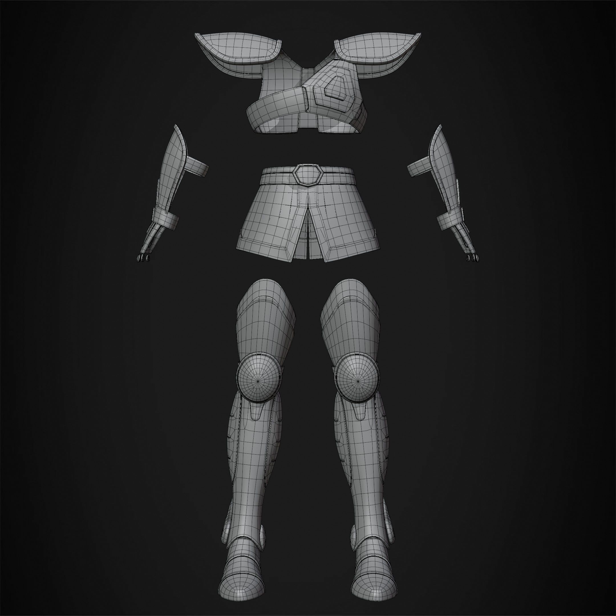 Saint Seiya Pegasus Seiya Armor for Cosplay 3D print model_11