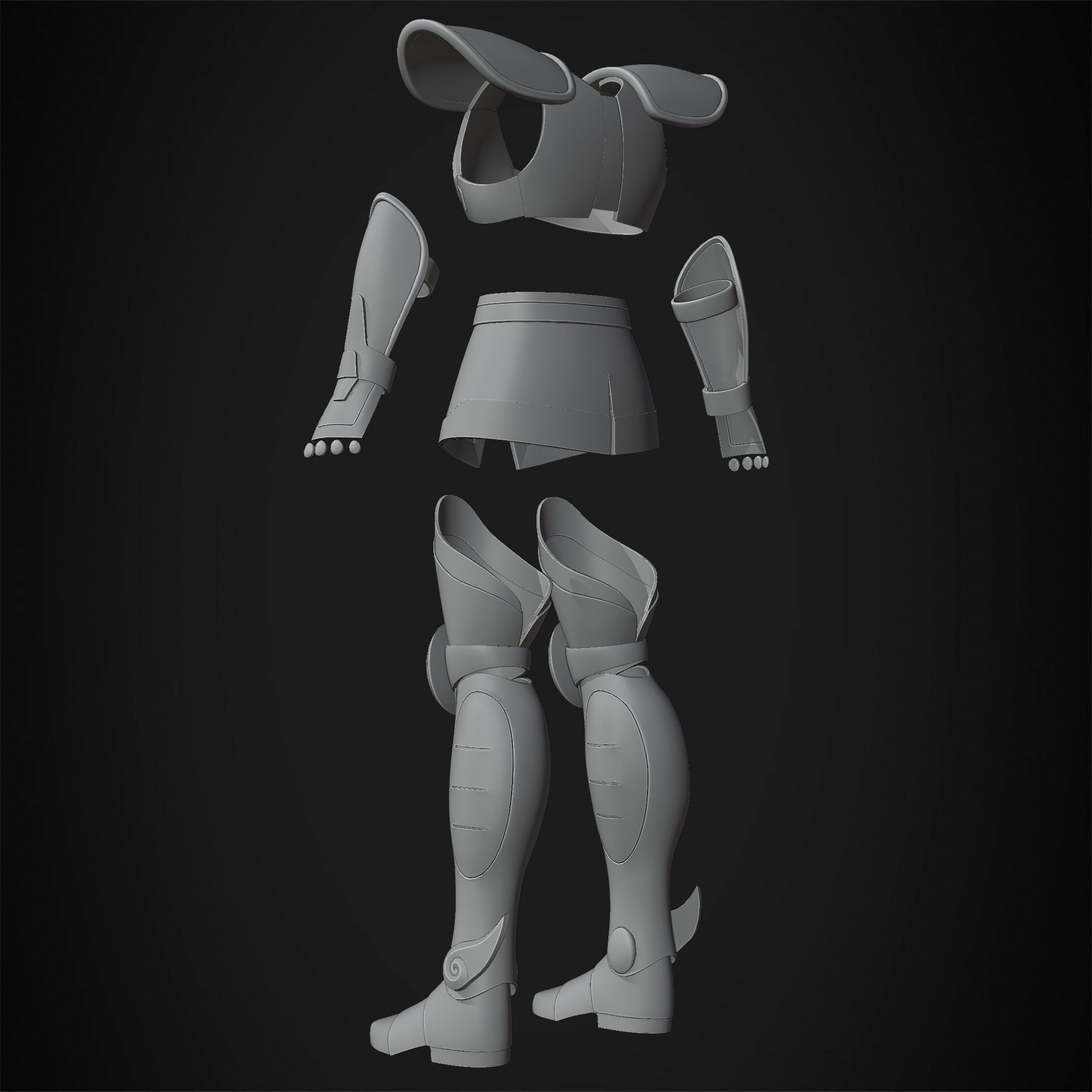 Saint Seiya Pegasus Seiya Armor for Cosplay 3D print model_16