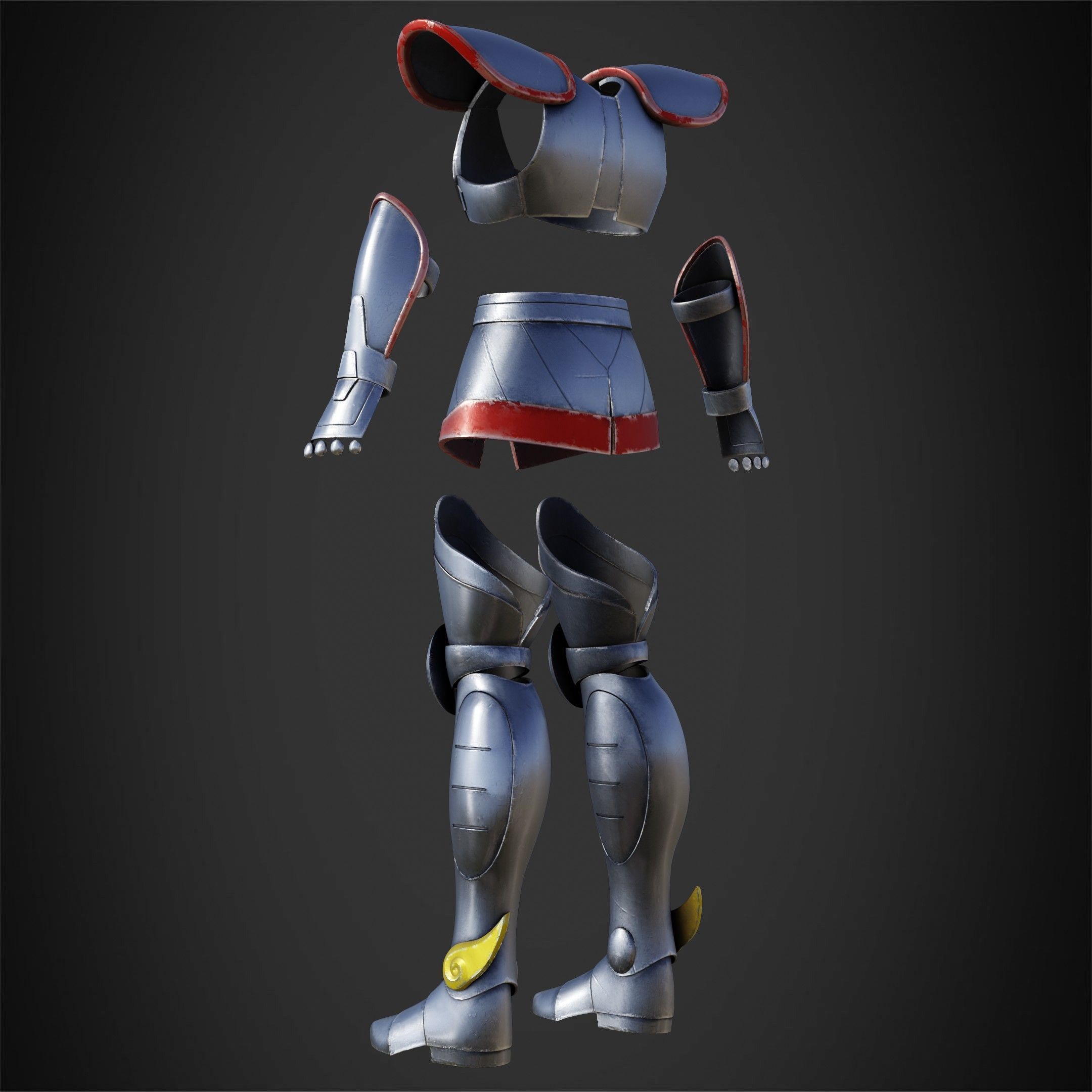 Saint Seiya Pegasus Seiya Armor for Cosplay 3D print model_5