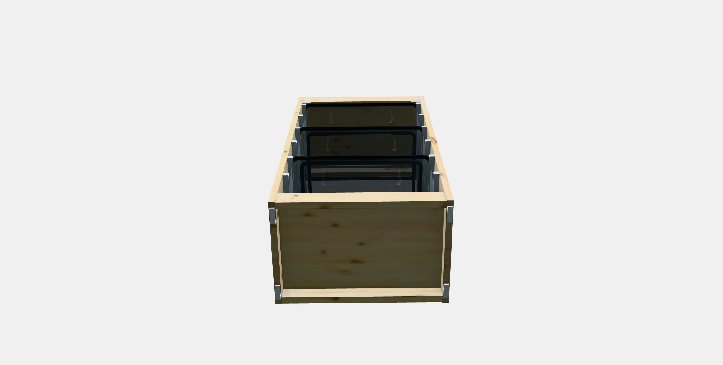 TROFAST Storage combination with boxes 44 Low-poly 3D model_7