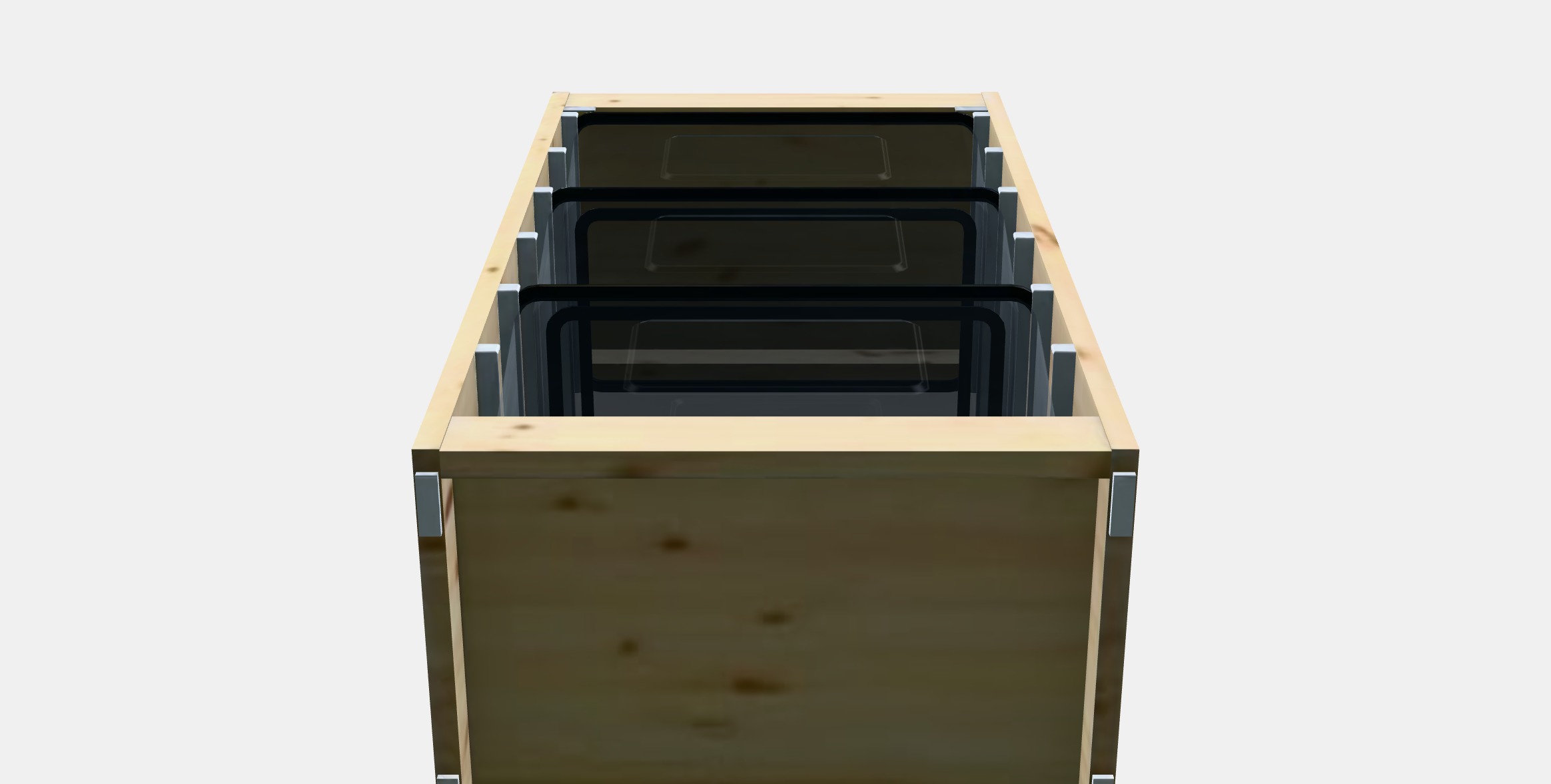 TROFAST Storage combination with boxes 44 Low-poly 3D model_9