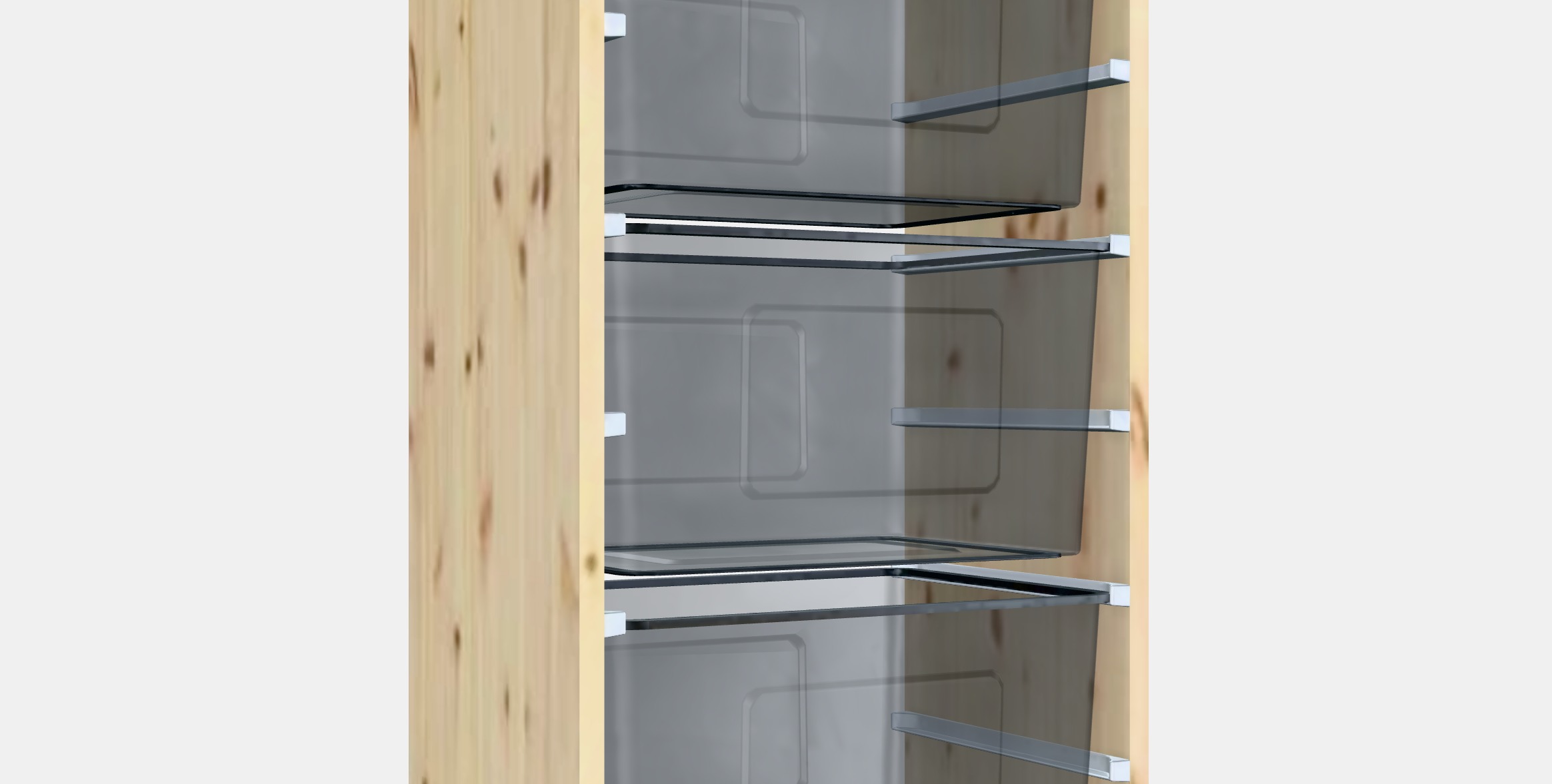 TROFAST Storage combination with boxes 44 Low-poly 3D model_6