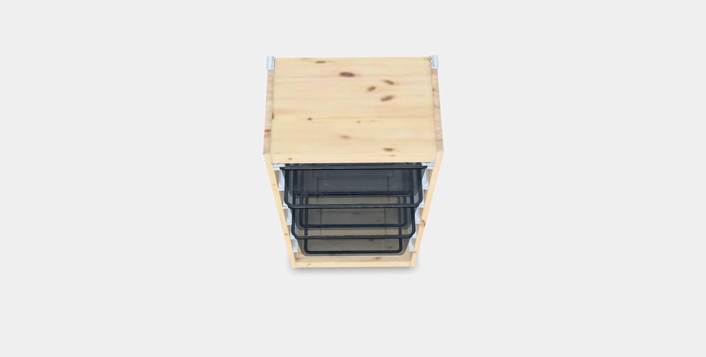 TROFAST Storage combination with boxes 44 Low-poly 3D model_2