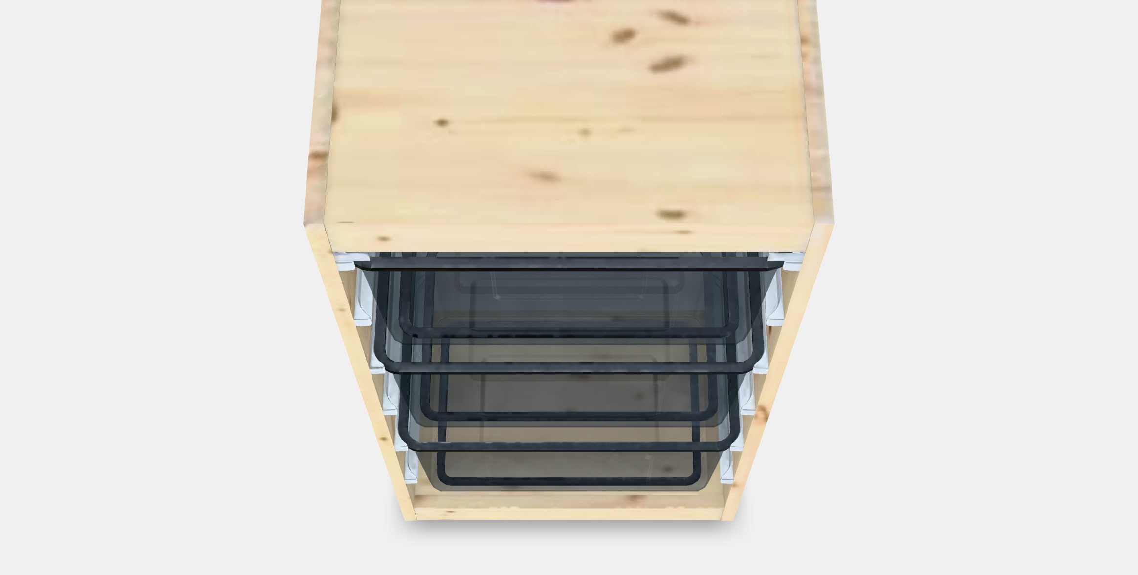 TROFAST Storage combination with boxes 44 Low-poly 3D model_3