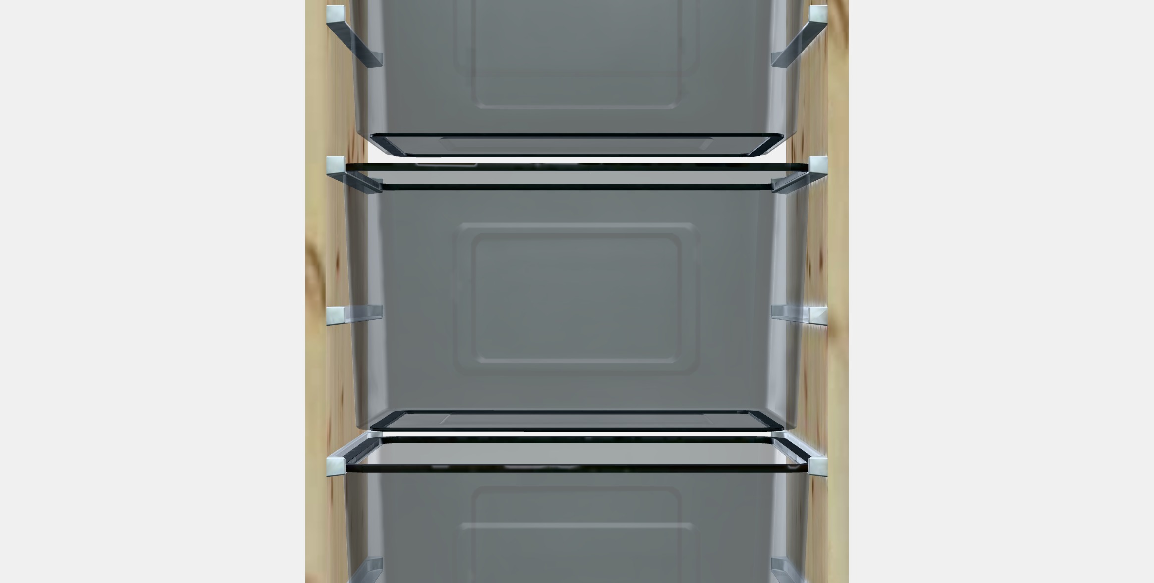 TROFAST Storage combination with boxes 44 Low-poly 3D model_11