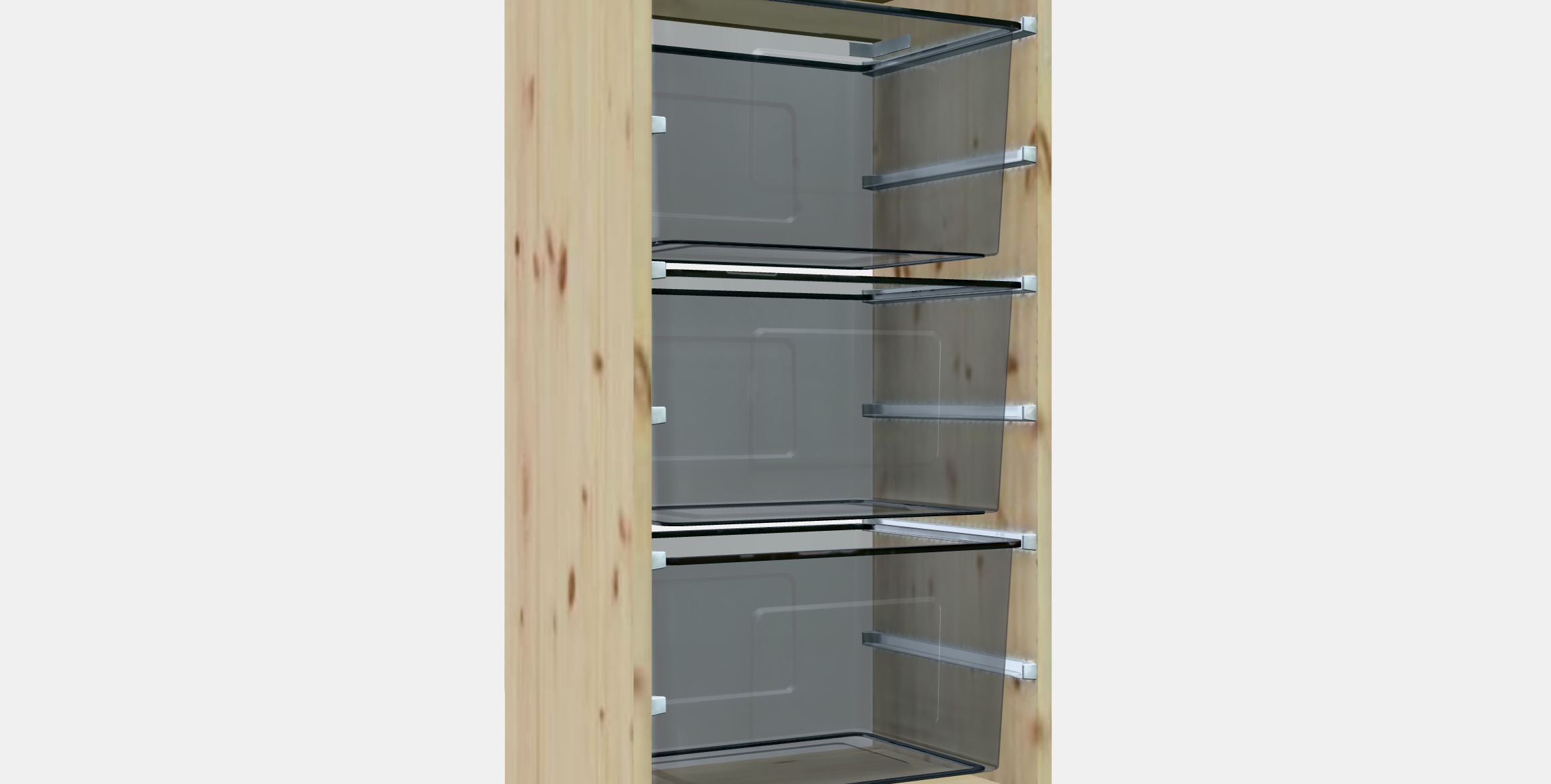 TROFAST Storage combination with boxes 44 Low-poly 3D model_8