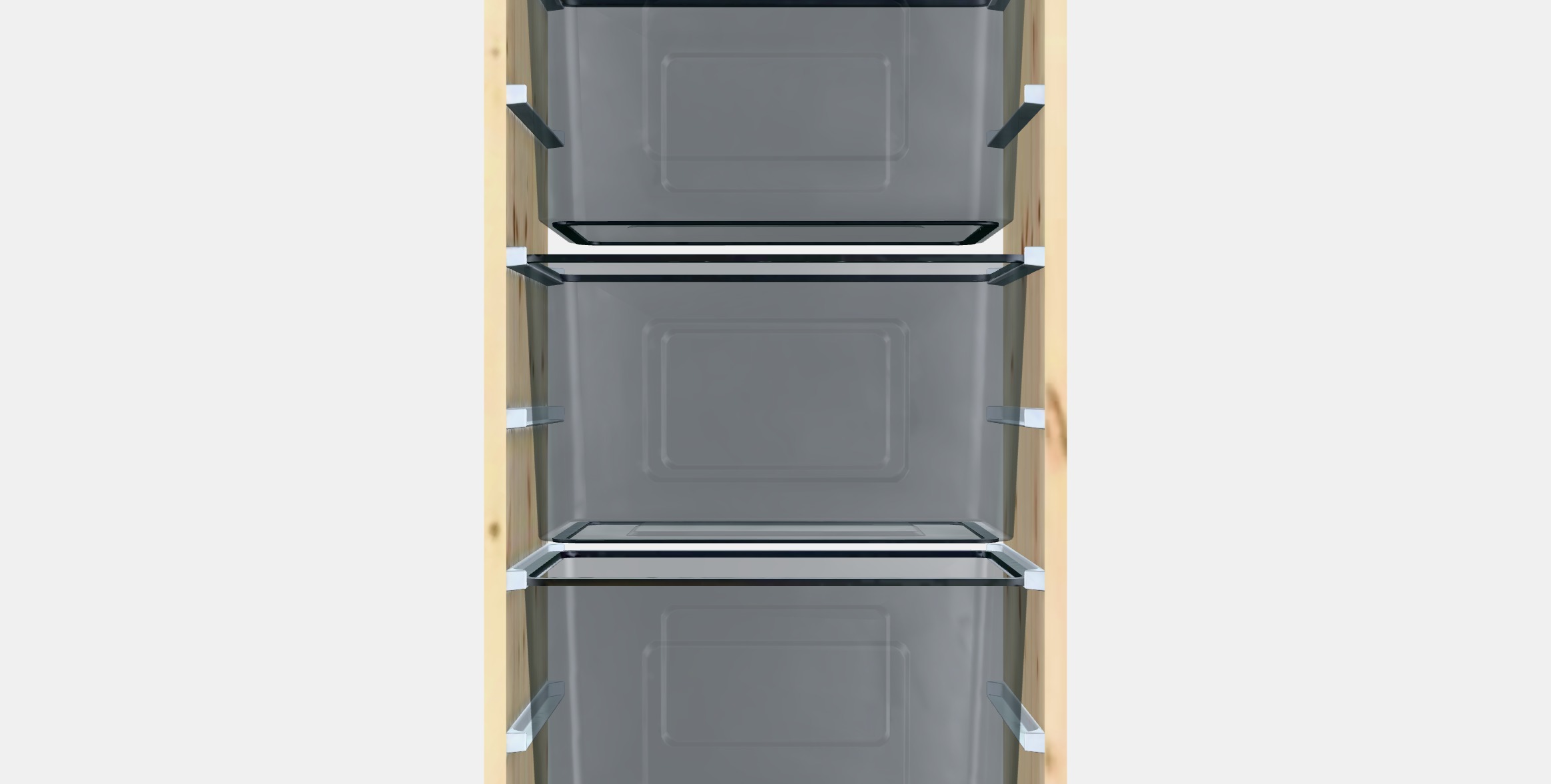 TROFAST Storage combination with boxes 44 Low-poly 3D model_15