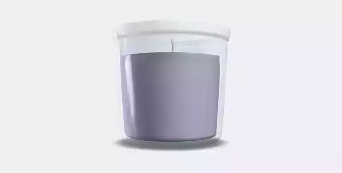 LUGNARE Scented candle in glass Low-poly 3D model