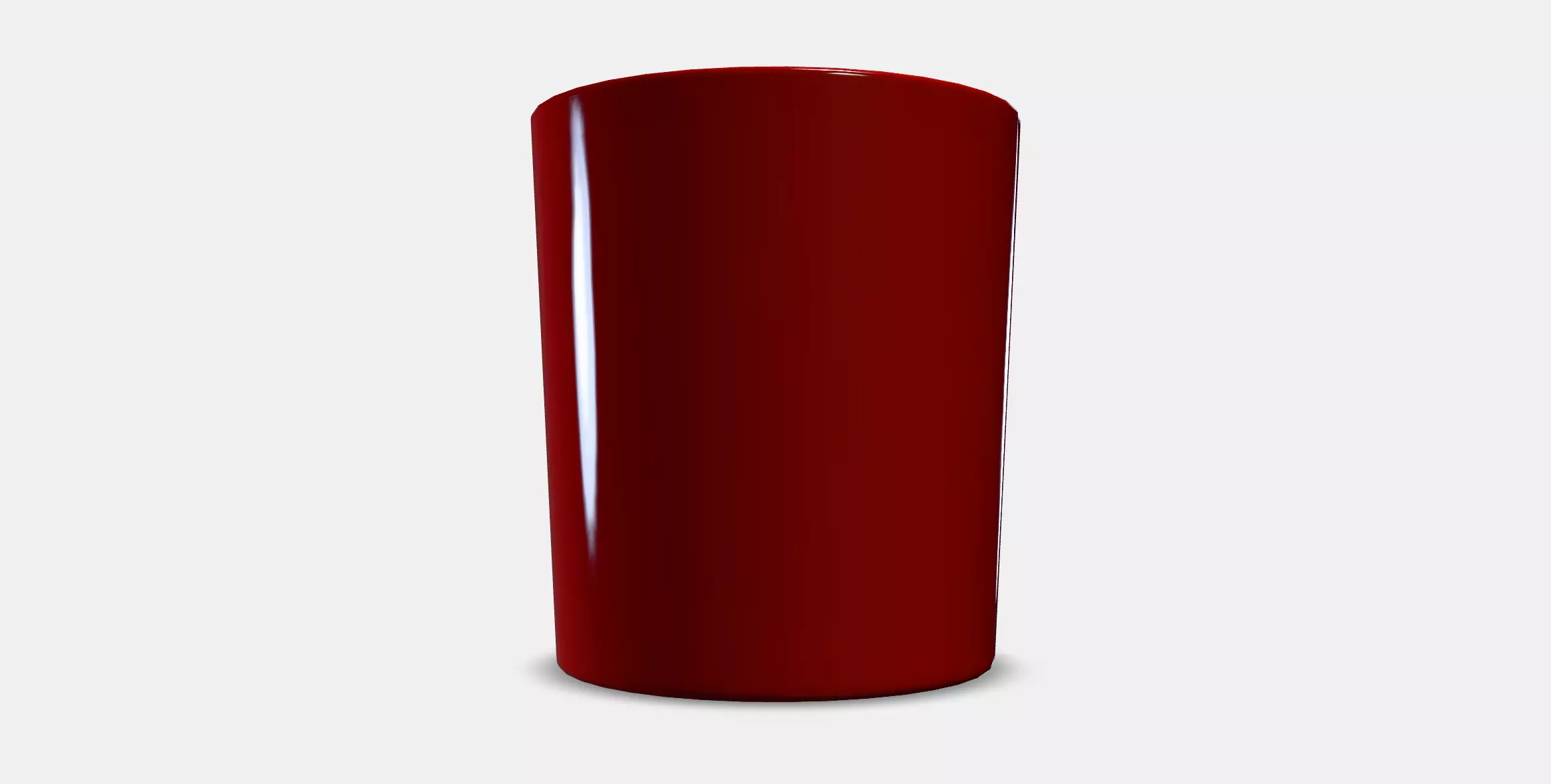 STORTSKON Scented candle in glass Low-poly 3D model_0