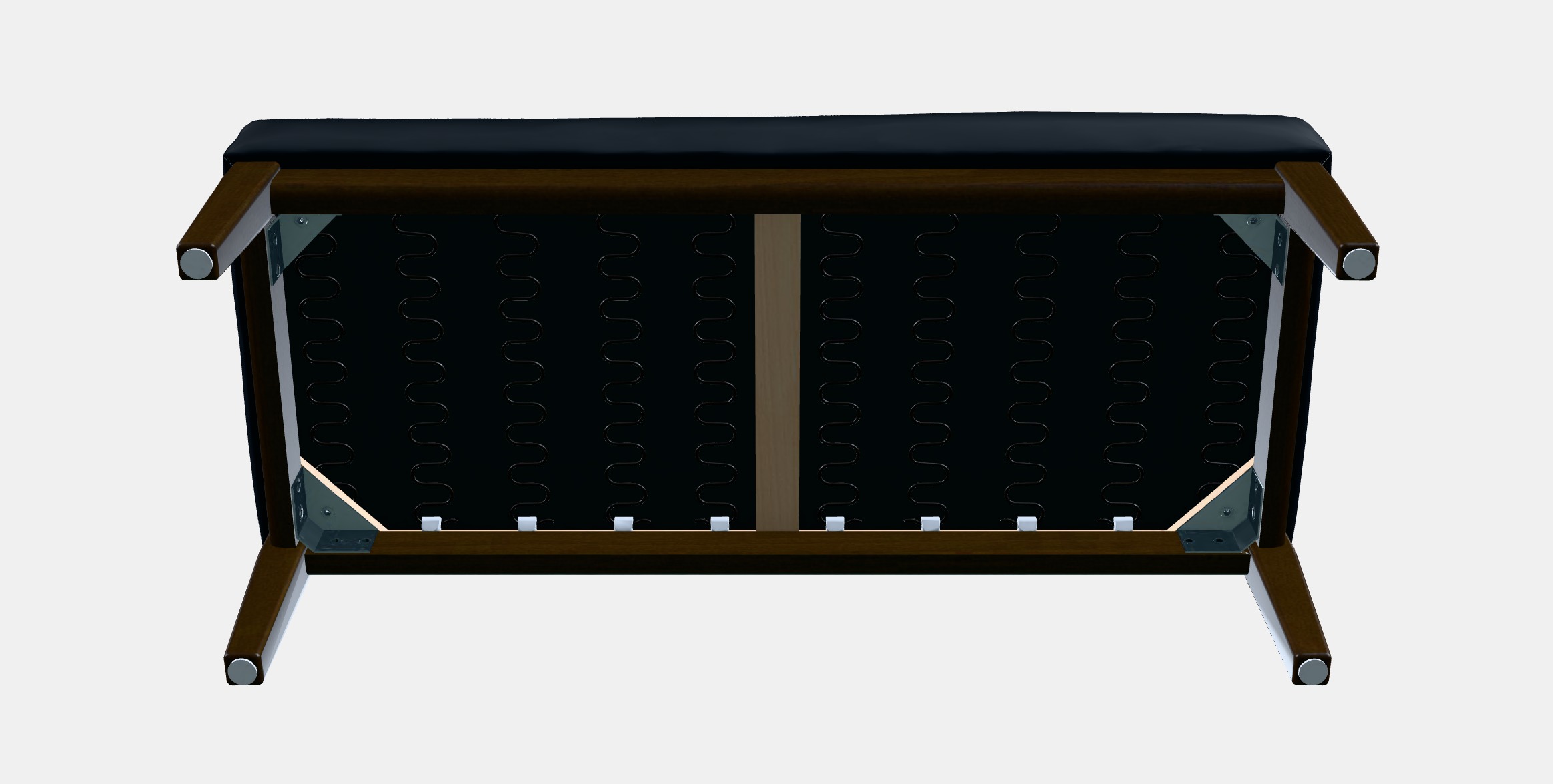 EKENASET Bench 2 Low-poly 3D model_9