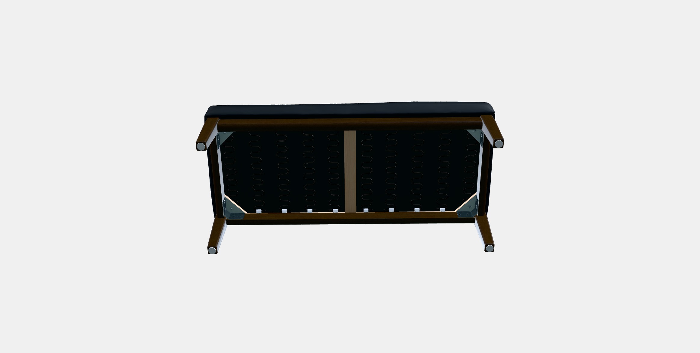 EKENASET Bench 2 Low-poly 3D model_6
