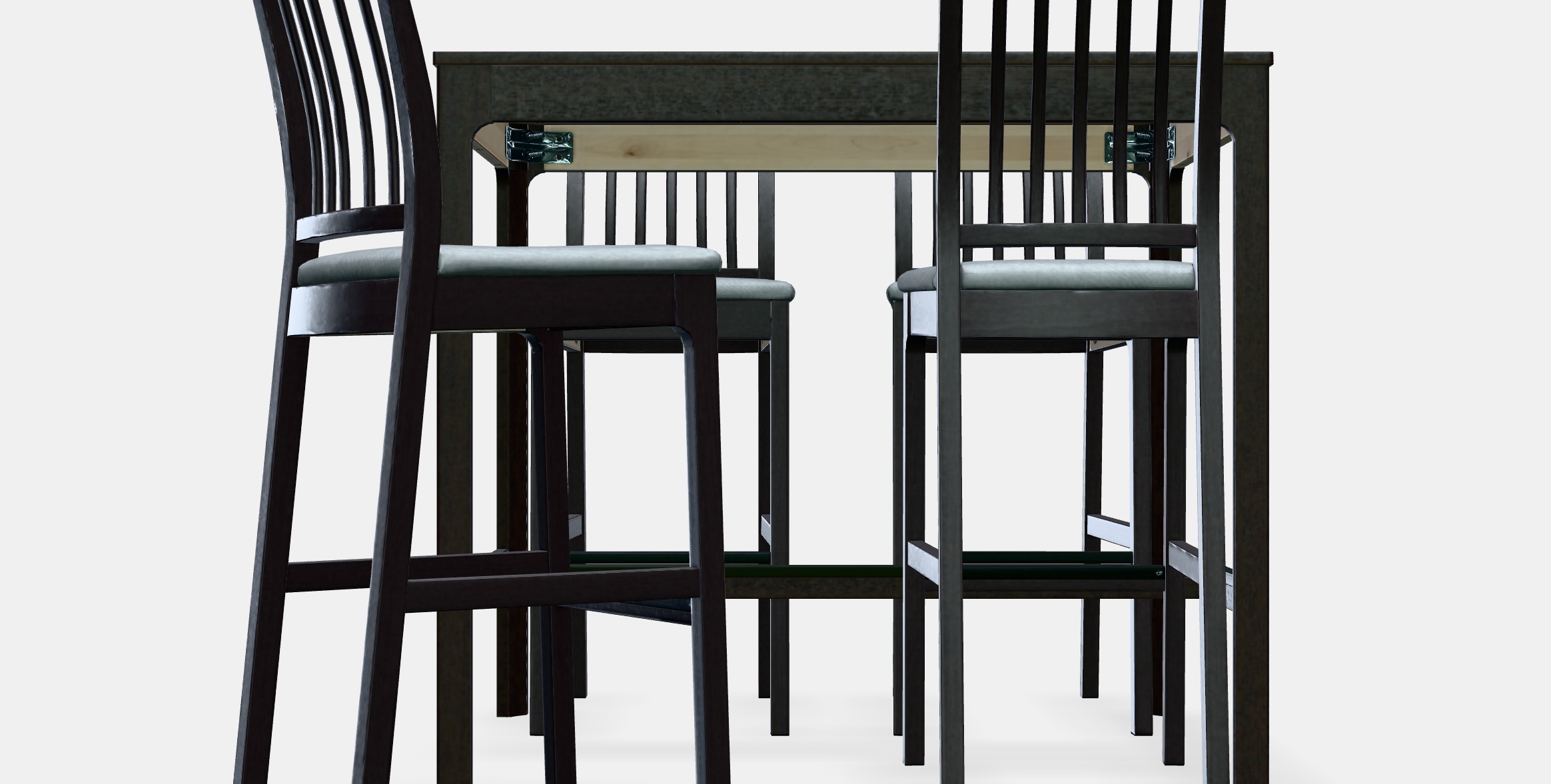 EKEDALEN - EKEDALEN Bar table and 4 bar stools 1 Low-poly 3D model_15