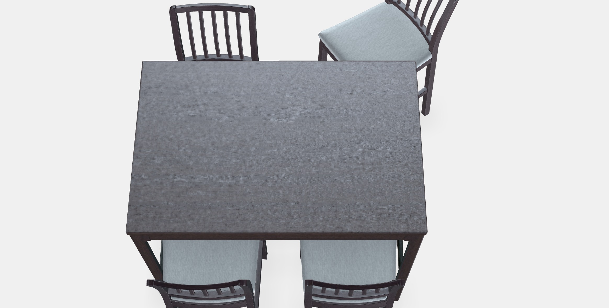 EKEDALEN - EKEDALEN Bar table and 4 bar stools 1 Low-poly 3D model_4