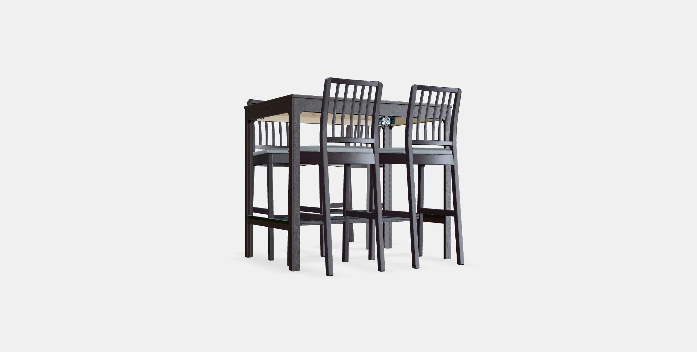 EKEDALEN - EKEDALEN Bar table and 4 bar stools 1 Low-poly 3D model_14
