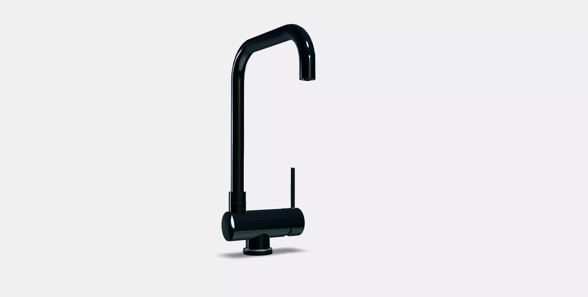 JUTTERN Kitchen mixer tap foldable Low-poly 3D model_0