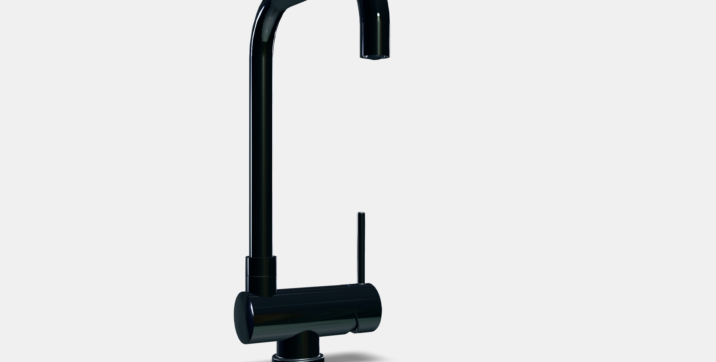 JUTTERN Kitchen mixer tap foldable Low-poly 3D model_9