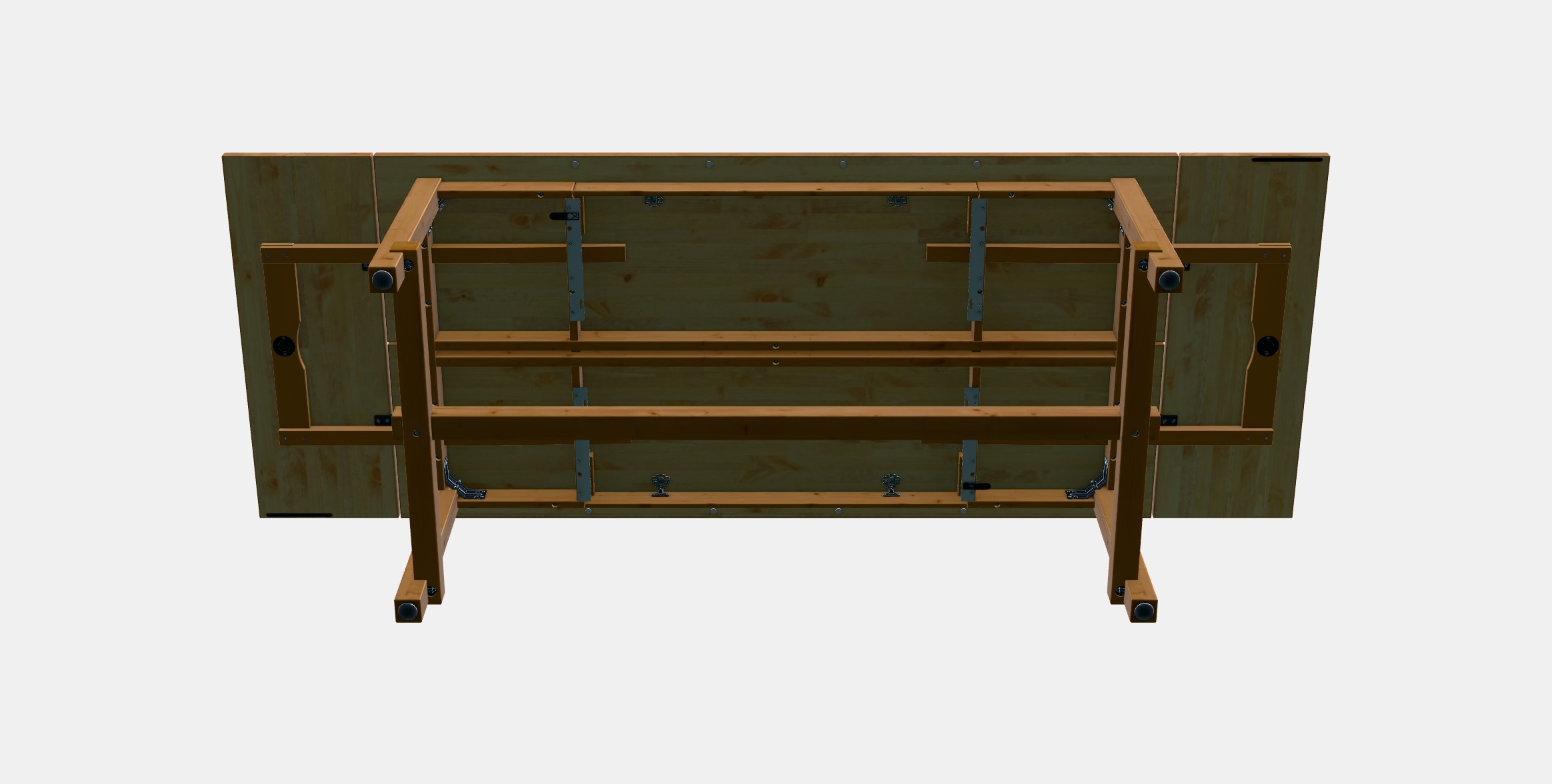 NORDVIKEN Extendable table 6 Low-poly 3D model_9