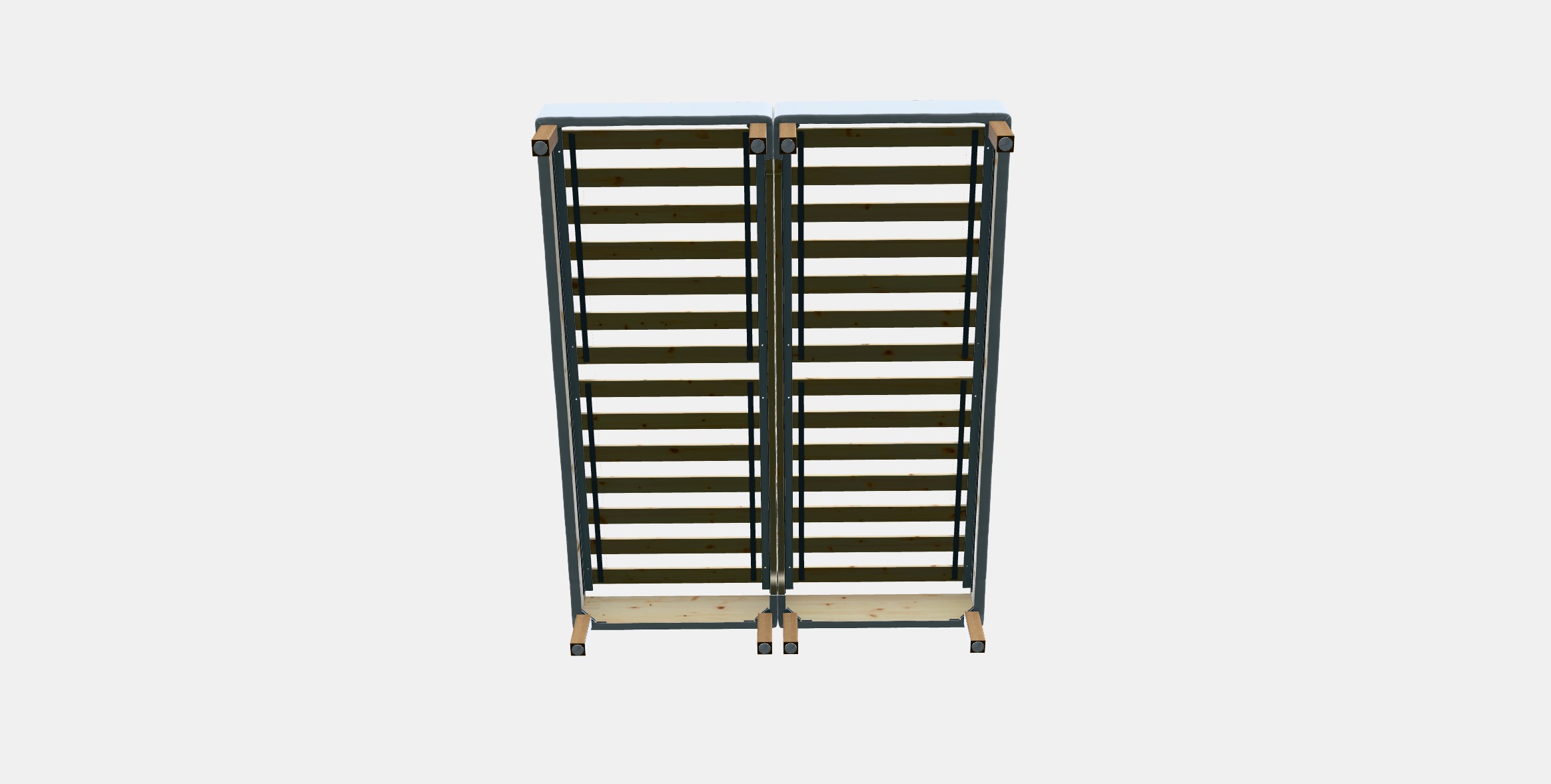 ESPEVAR Slatted mattress base with legs 15 Low-poly 3D model_6