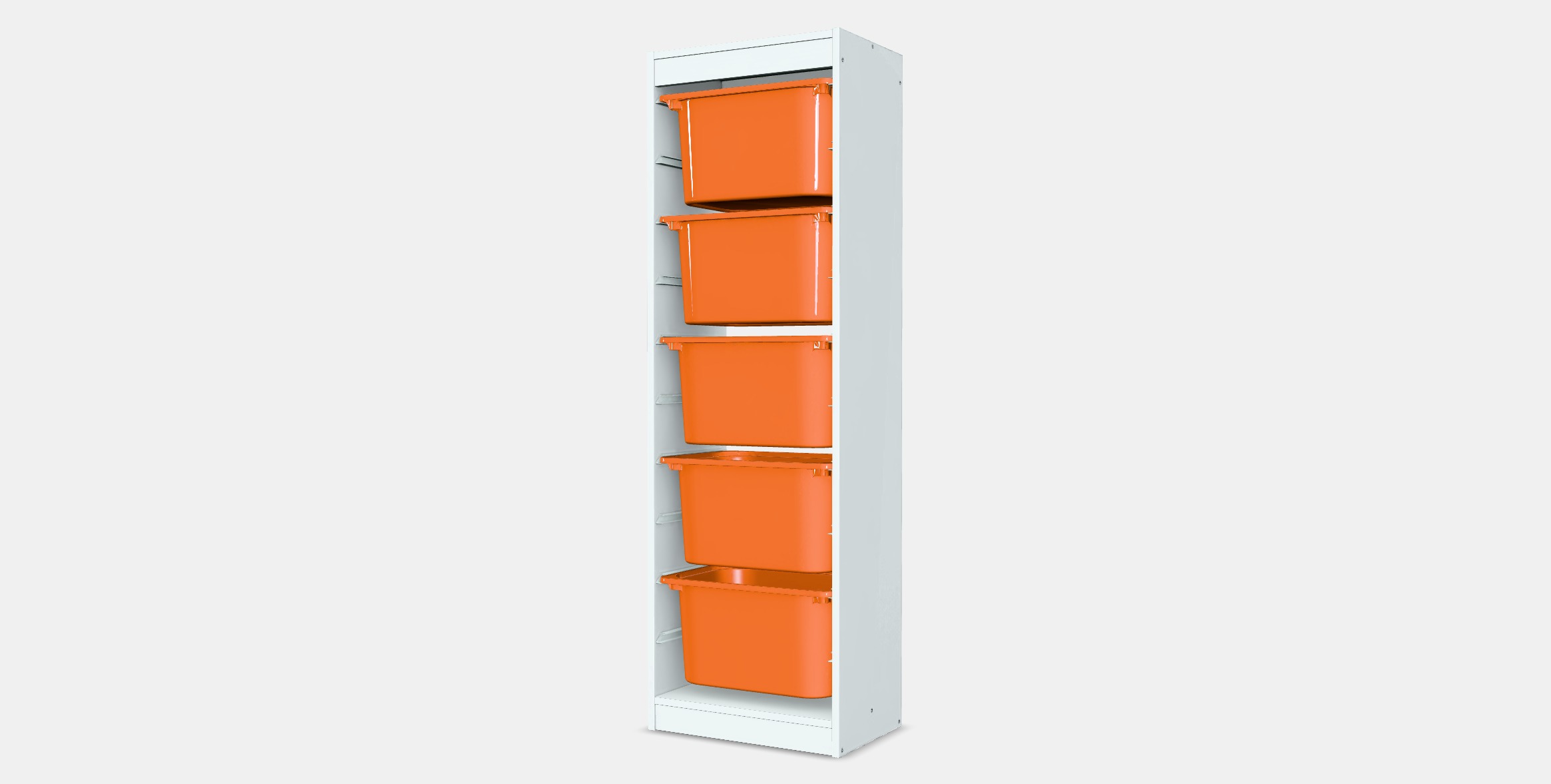 TROFAST Storage combination with boxes 45 Low-poly 3D model_7