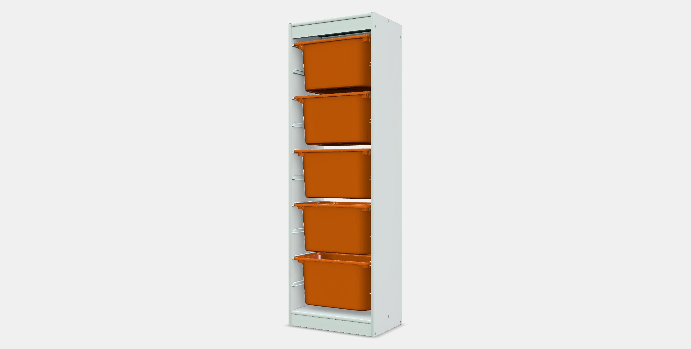 TROFAST Storage combination with boxes 45 Low-poly 3D model_12
