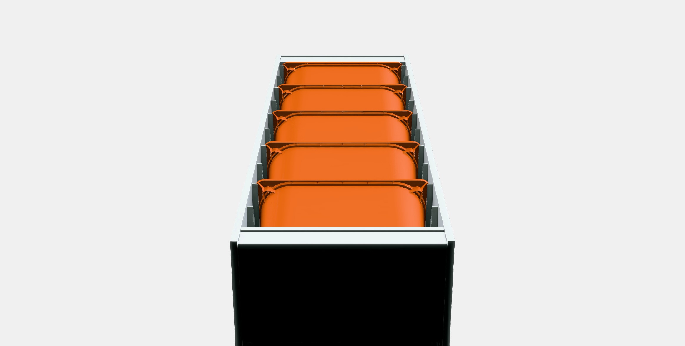 TROFAST Storage combination with boxes 45 Low-poly 3D model_8