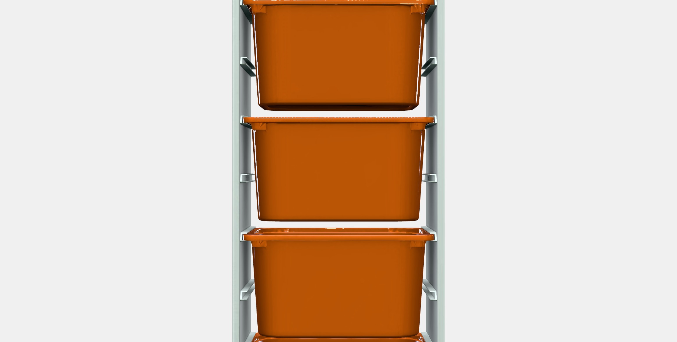 TROFAST Storage combination with boxes 45 Low-poly 3D model_11