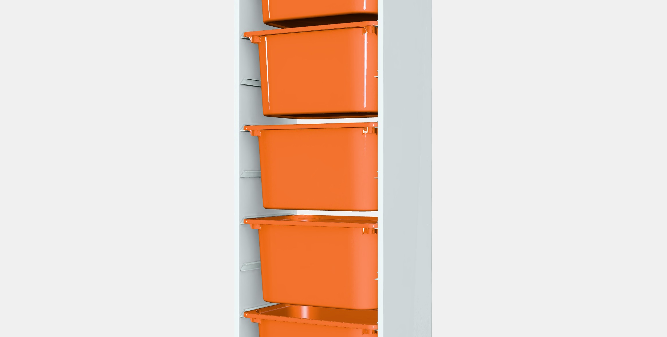 TROFAST Storage combination with boxes 45 Low-poly 3D model_5