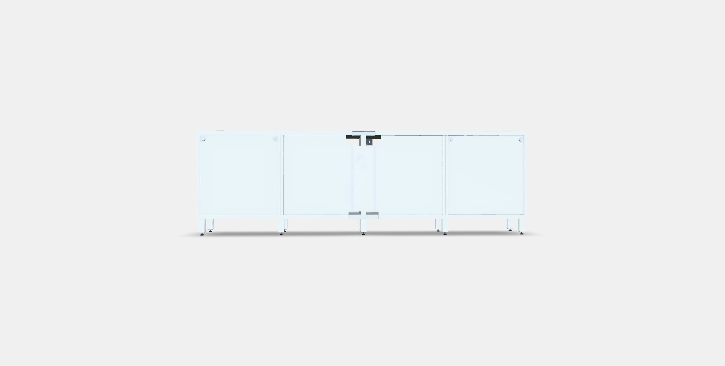 BESTA TV bench with doors and drawers 3 Low-poly 3D model_14