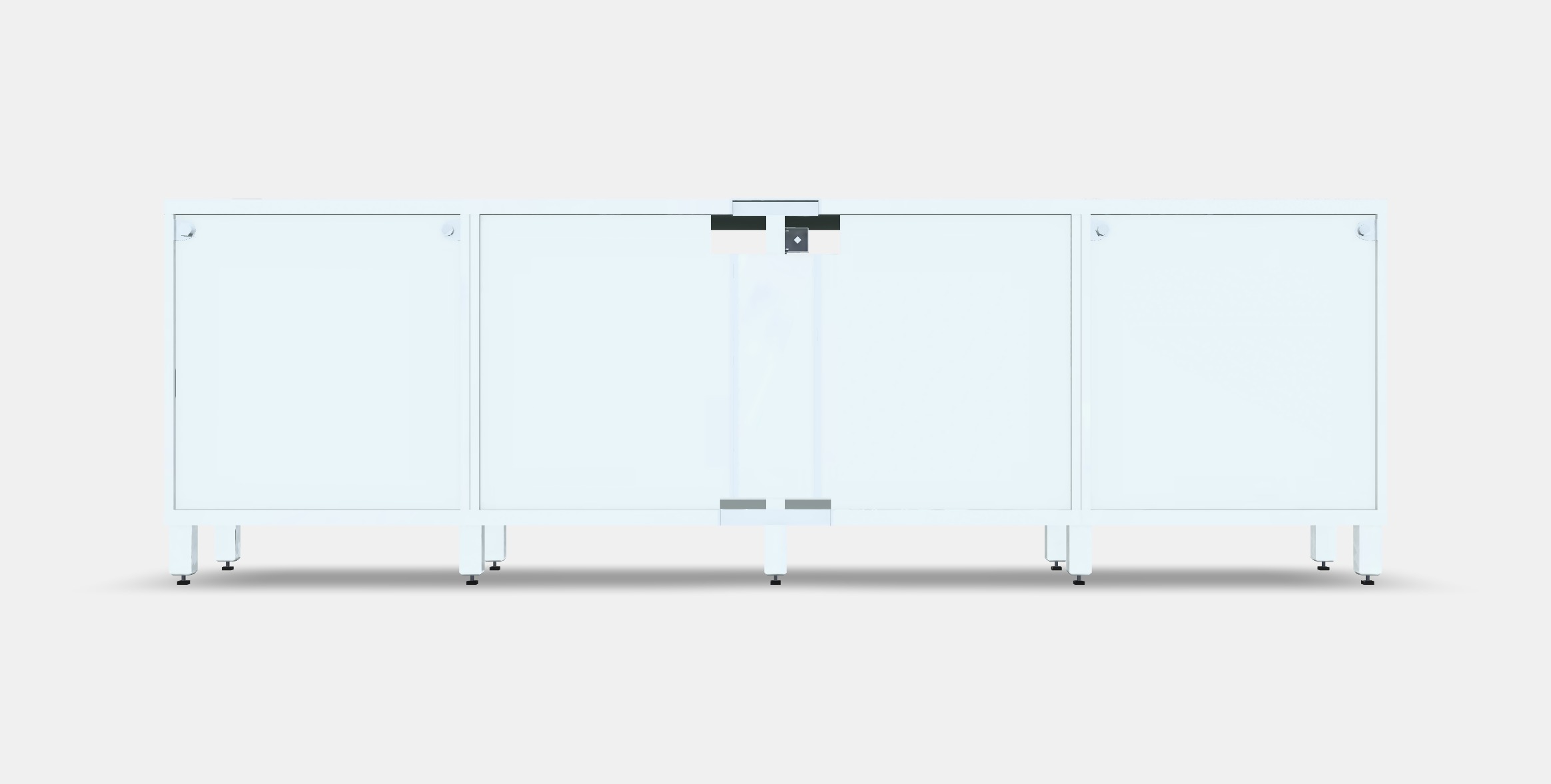 BESTA TV bench with doors and drawers 3 Low-poly 3D model_15