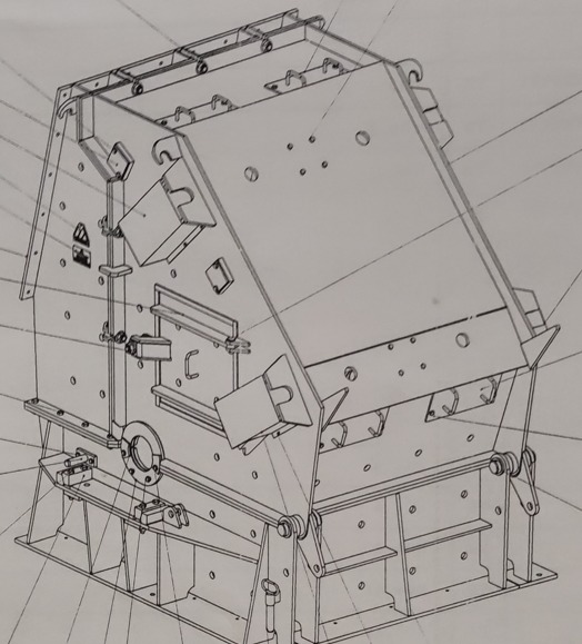 Body of the impact crusher 1300 - Sketch 3D model_5
