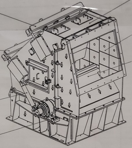 Body of the impact crusher 1300 - Sketch 3D model_4