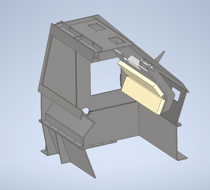 Body of the impact crusher 1300 - Sketch 3D model_1
